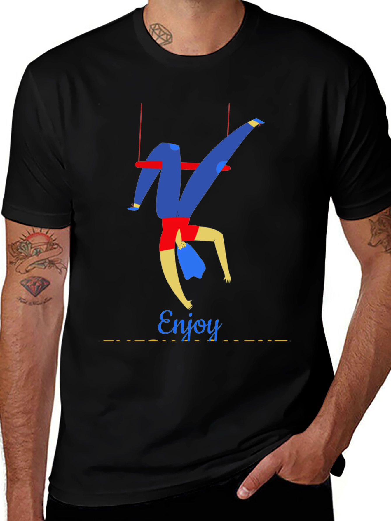 Variant 3 of Enjoy Trapeze Artist Graphic T-Shirt