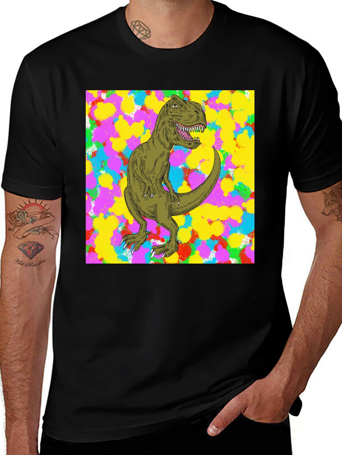 Variant 16 of Dinosaur Graphic Tee - Bold Style