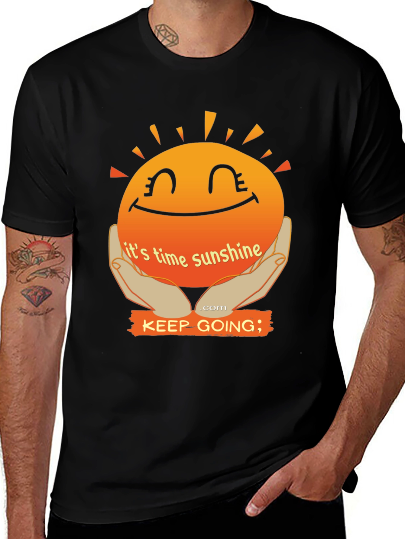 Variant 3 of It's Time Sunshine T-Shirt: Keep Going Motivational Tee