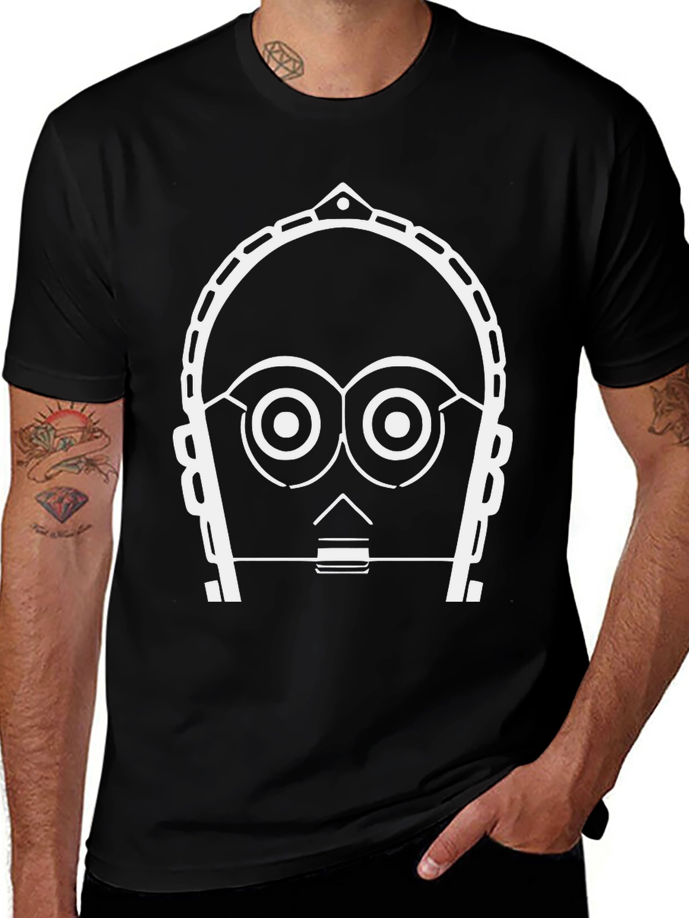 C-3PO Graphic Tee - Star Wars Robot Design
