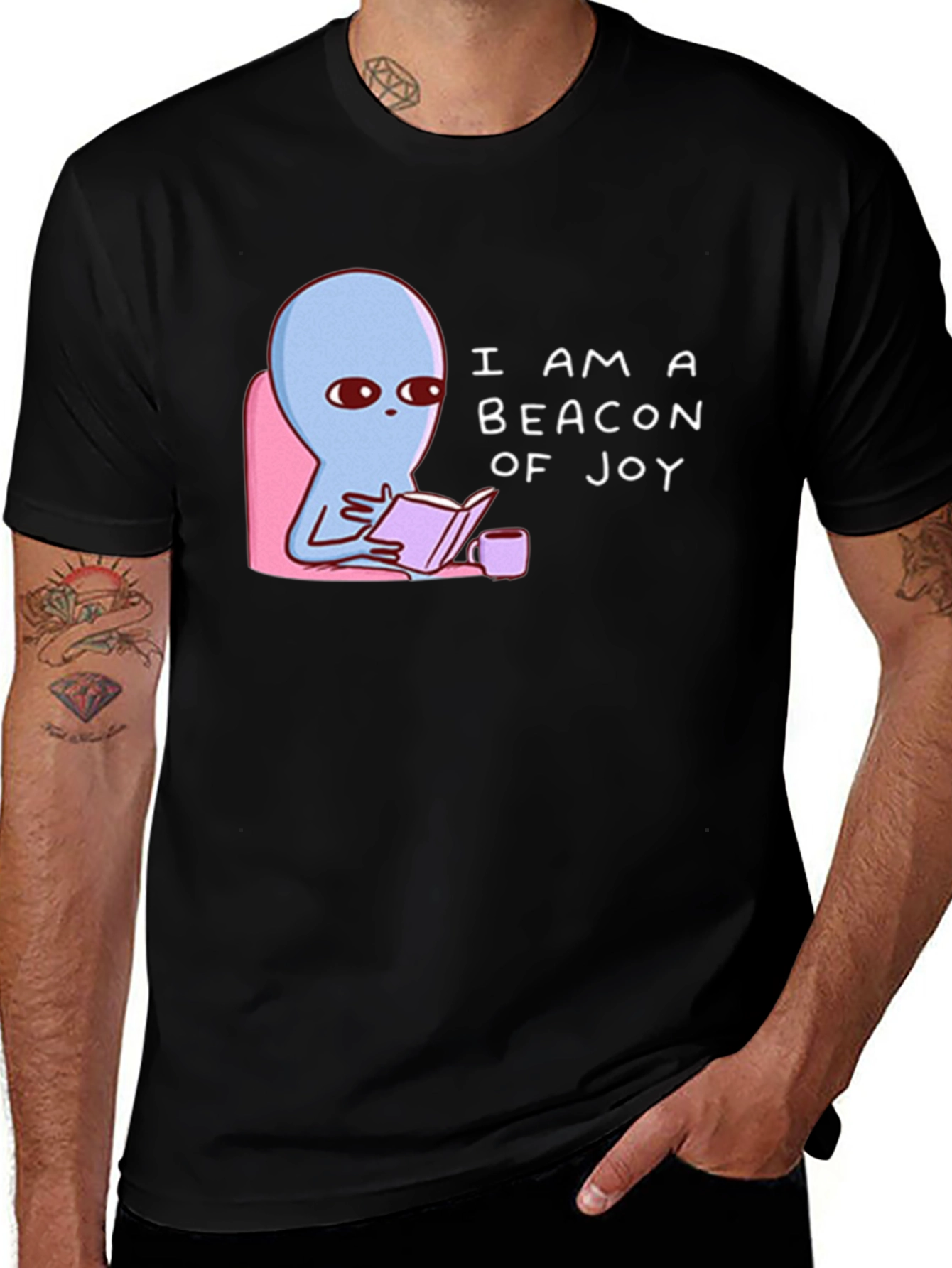 Variant 22 of Beacon of Joy Graphic Tee - Soft Cotton Blend