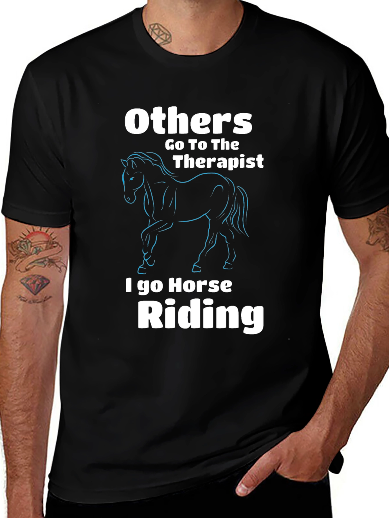 Variant 20 of Horse Riding Therapy T-Shirt:  Others Go To The Therapist