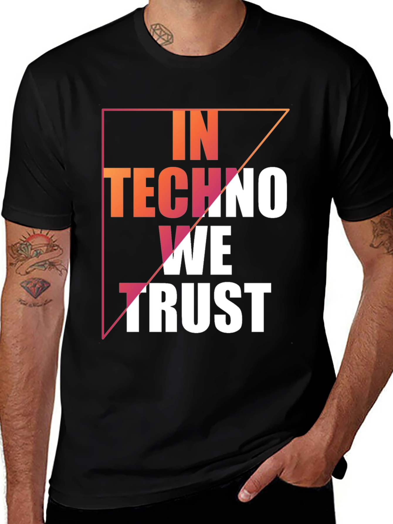 Variant 7 of In Techno We Trust Graphic Tee