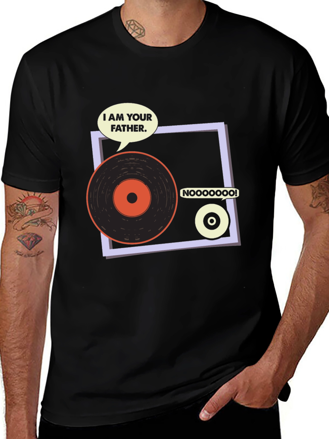 Variant 10 of I Am Your Father Record Graphic T-Shirt
