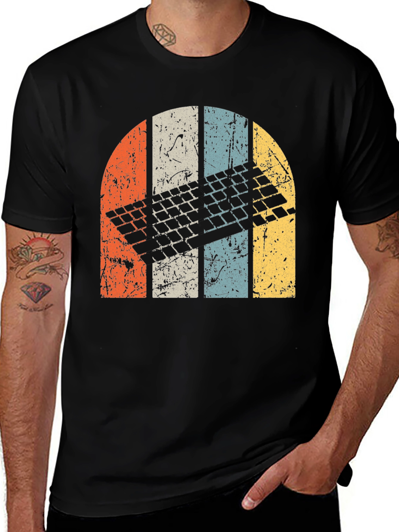 Variant 24 of Retro Keyboard T-Shirt - Vintage Style