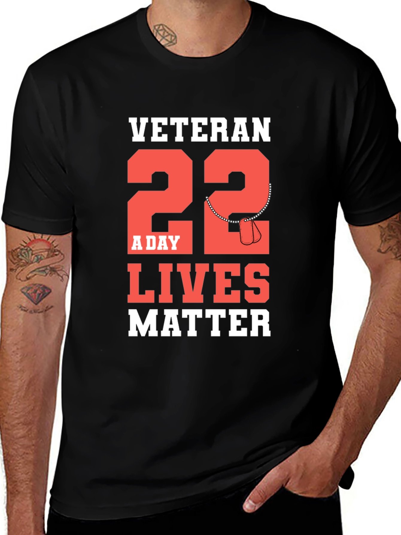 Variant 30 of Veteran 22 A Day Lives Matter T-Shirt