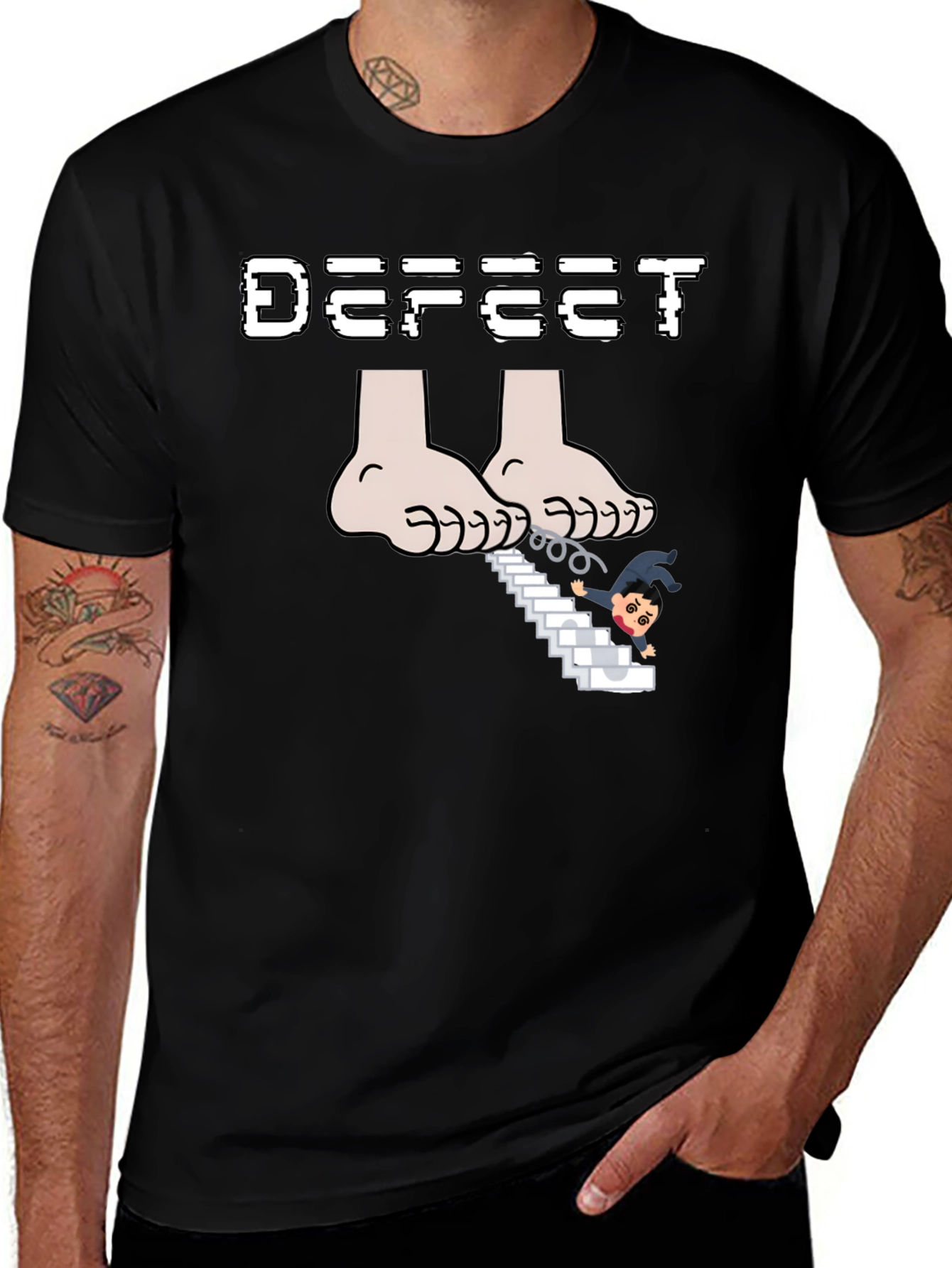 Variant 26 of Defeet Funny Graphic T-Shirt