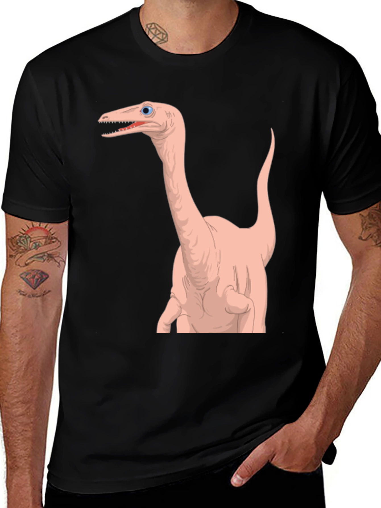 Variant 5 of Funny Dinosaur T-Shirt - Unusual Dino Graphic Tee