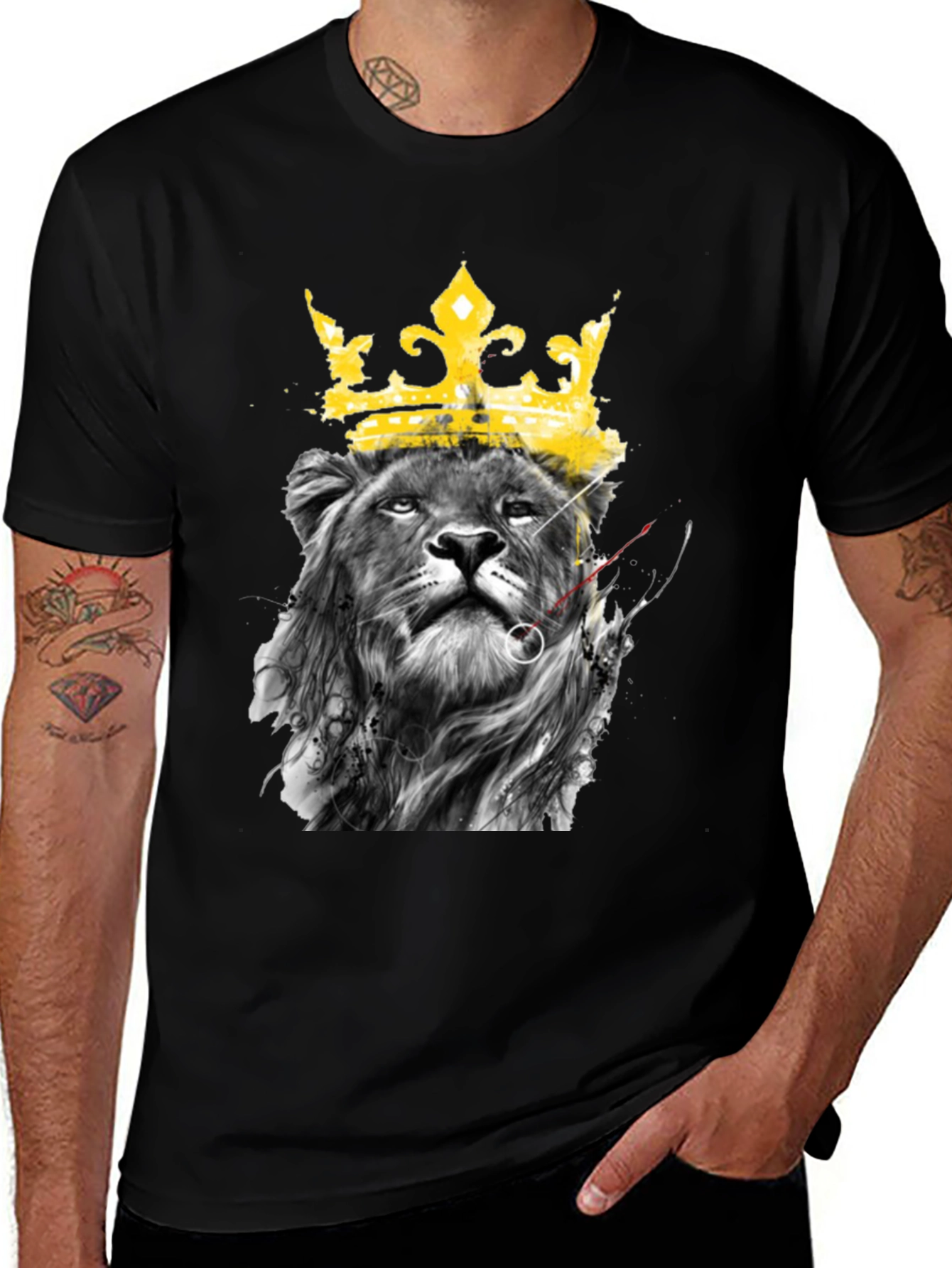 Variant 13 of Lion King Graphic Tee - Black