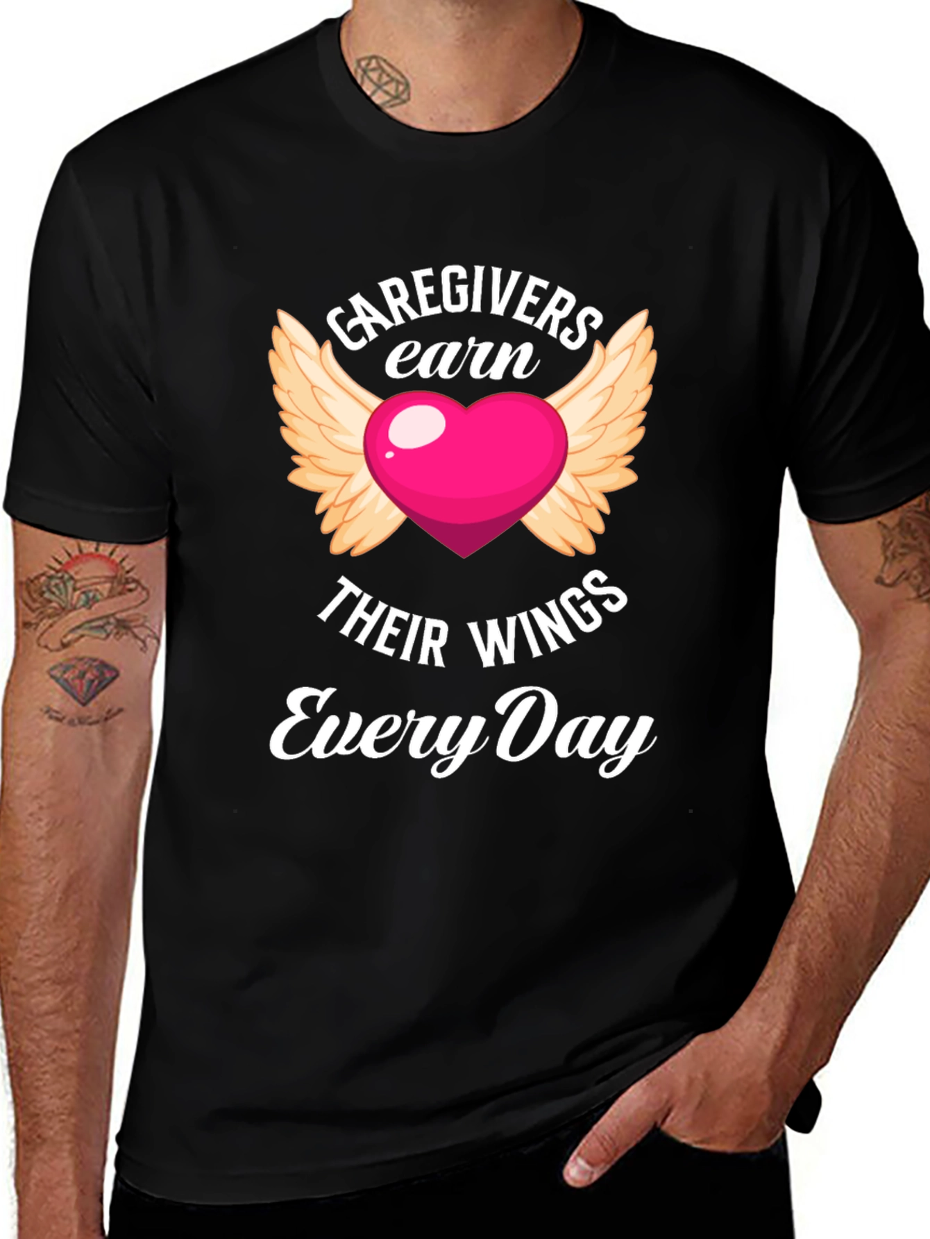 Variant 14 of Caregivers Earn Their Wings T-Shirt
