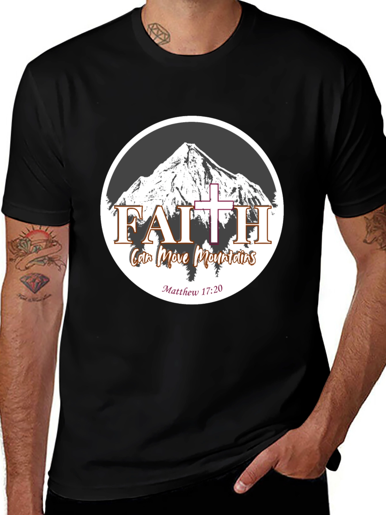 Variant 7 of Faith Can Move Mountains T-Shirt
