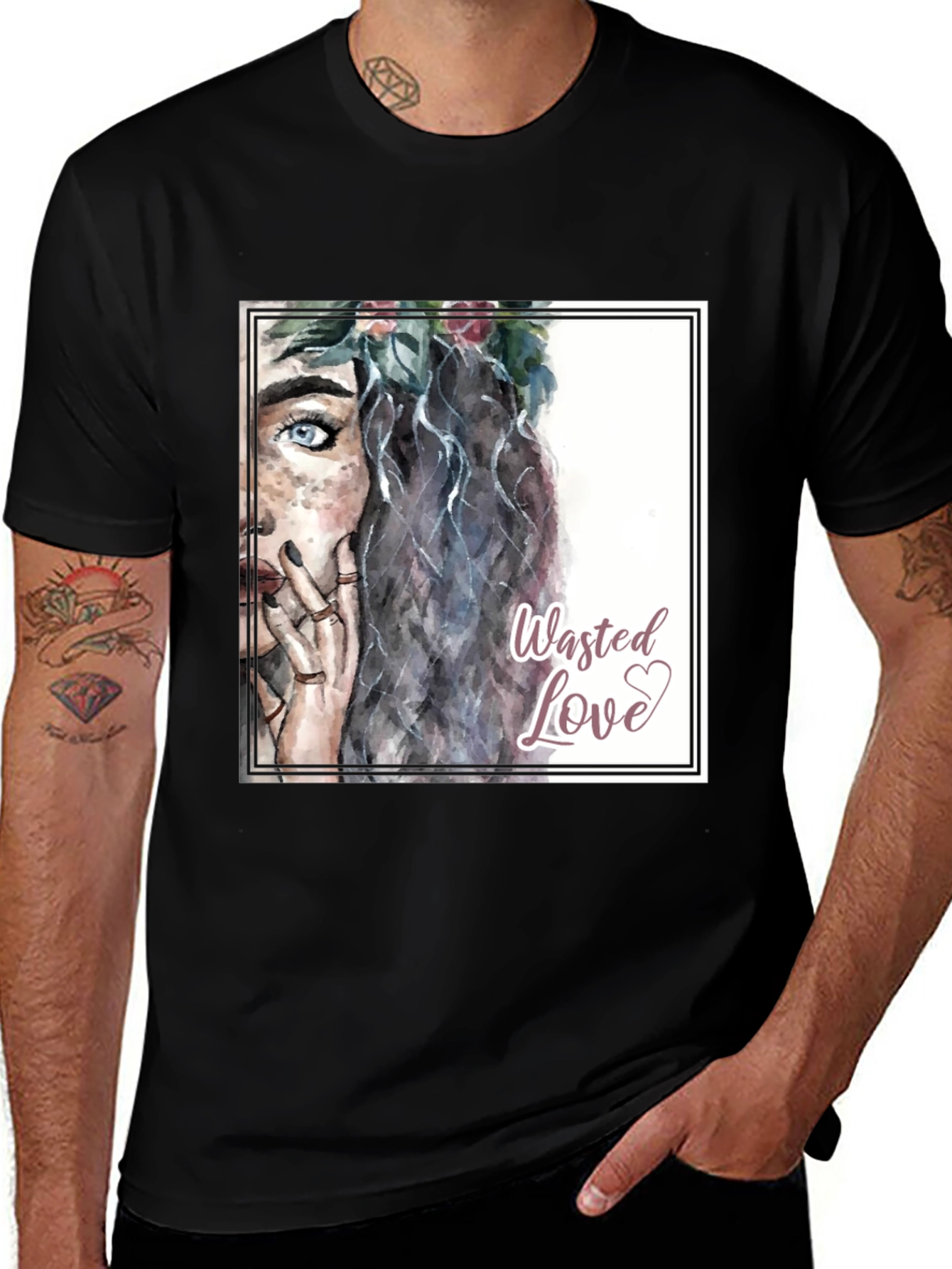 Variant 10 of Wasted Love Graphic Tee - Stylish Unisex T-Shirt