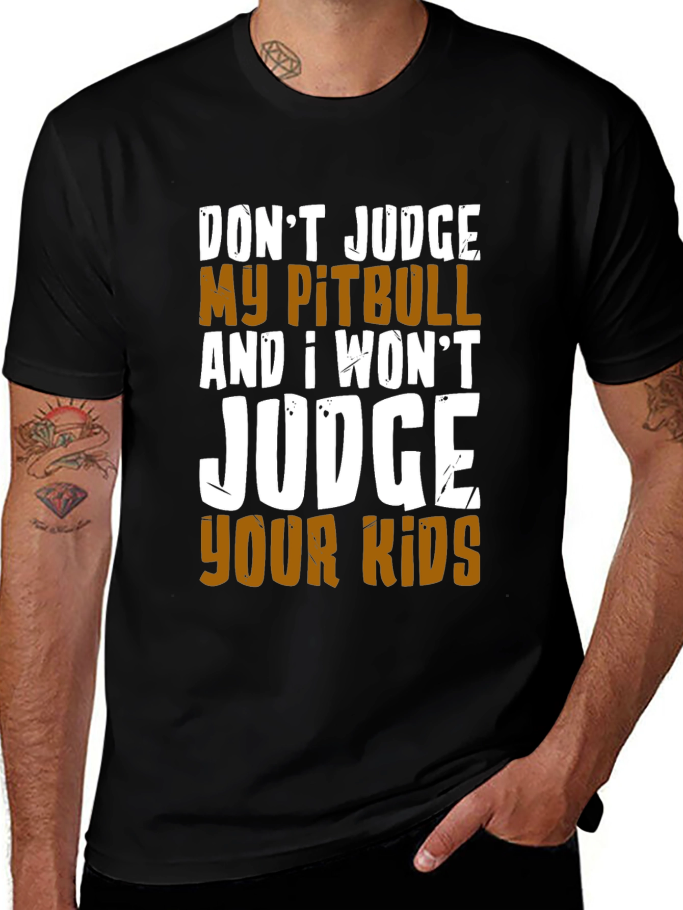 Variant 4 of Don't Judge My Pitbull T-Shirt