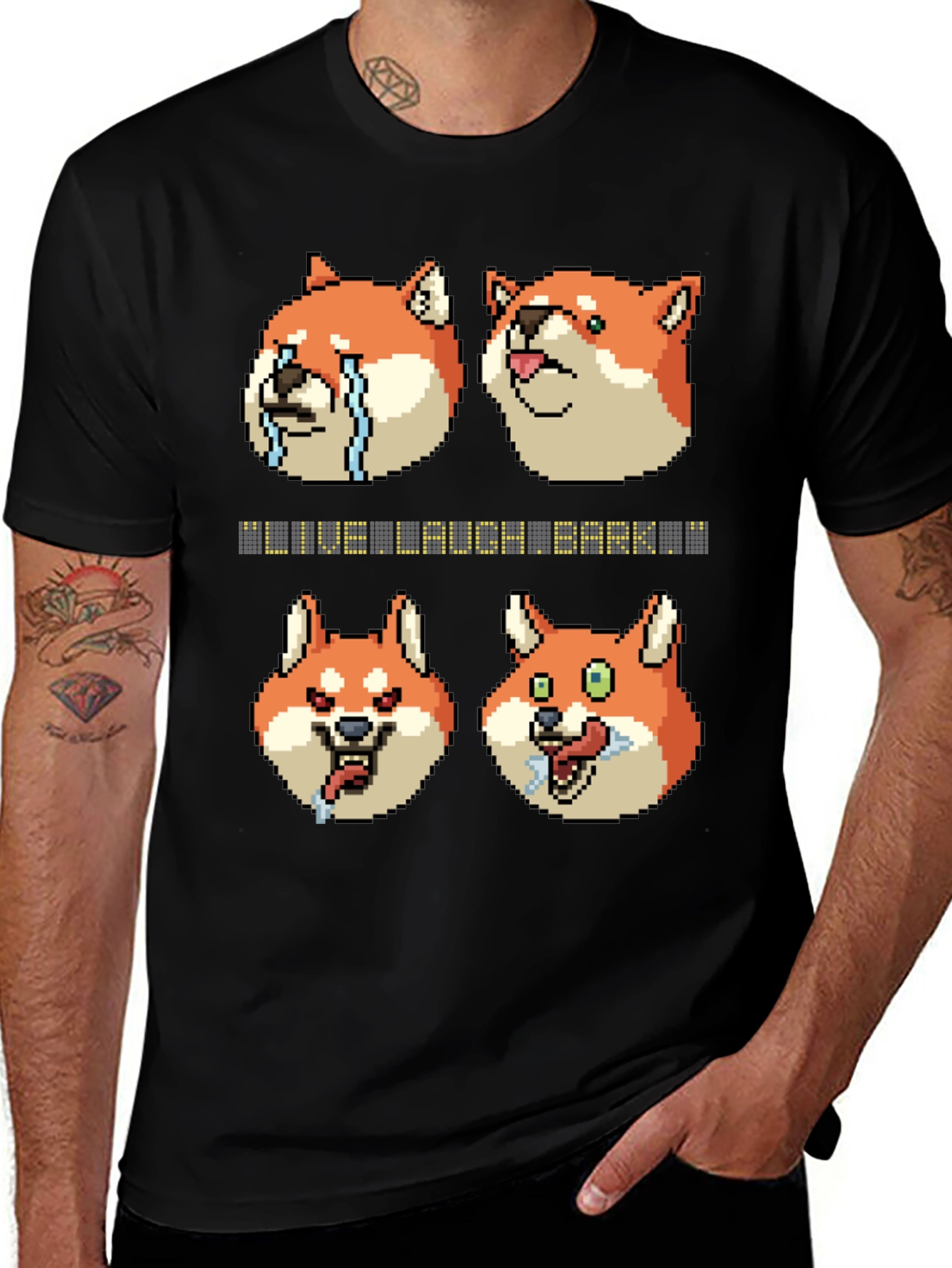 Variant 11 of Live Laugh Bark Meme T-Shirt