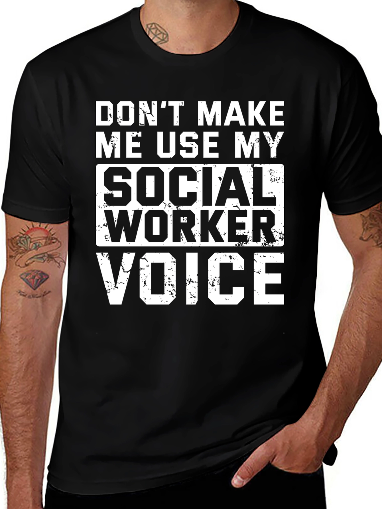 Variant 29 of Social Worker Voice Graphic Tee - Novelty T-Shirt