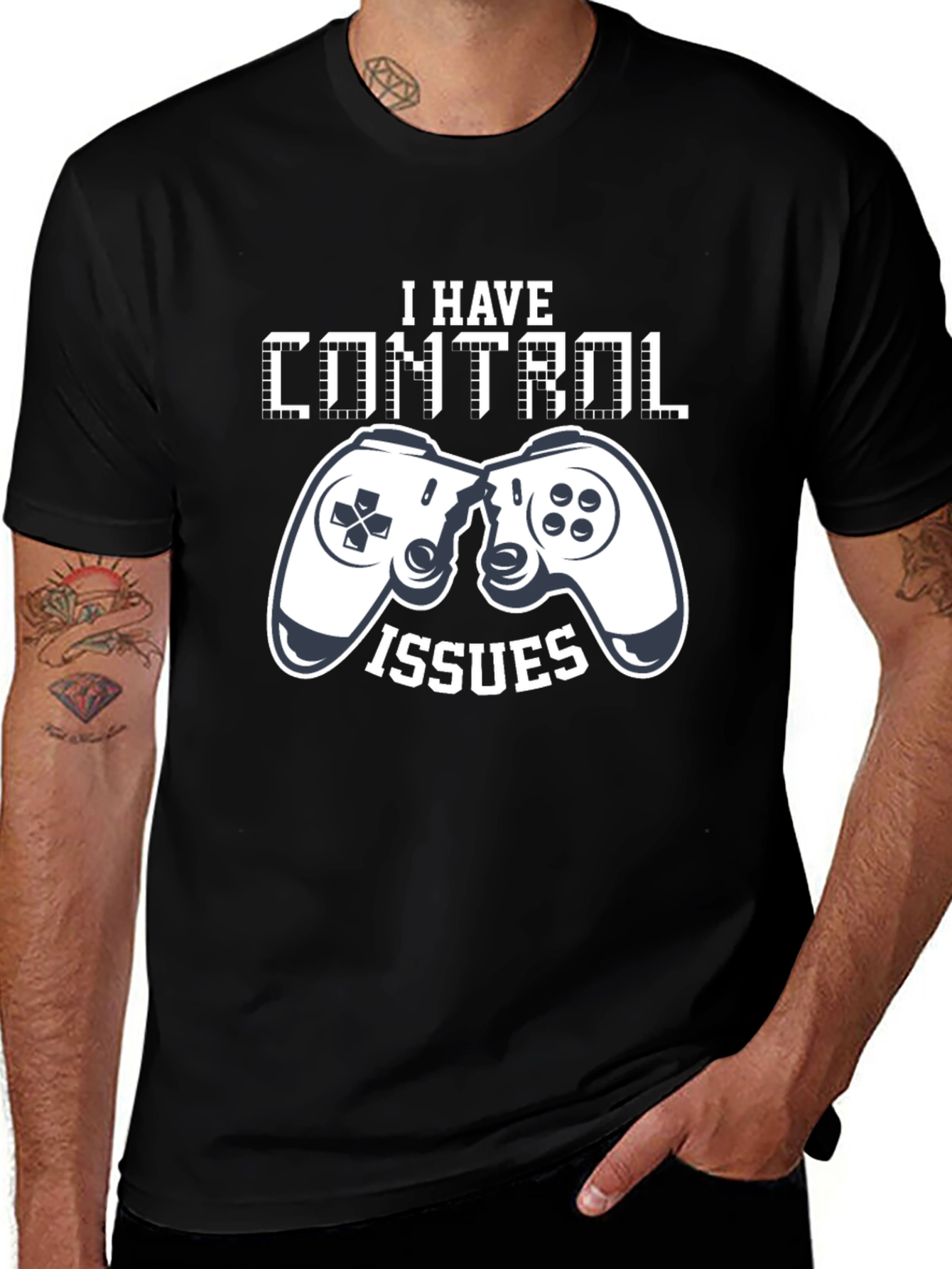 Variant 12 of I Have Control Issues Gamer T-Shirt