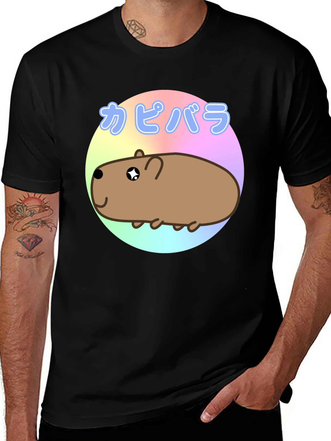 Variant 7 of Cute Capybara Kawaii T-Shirt