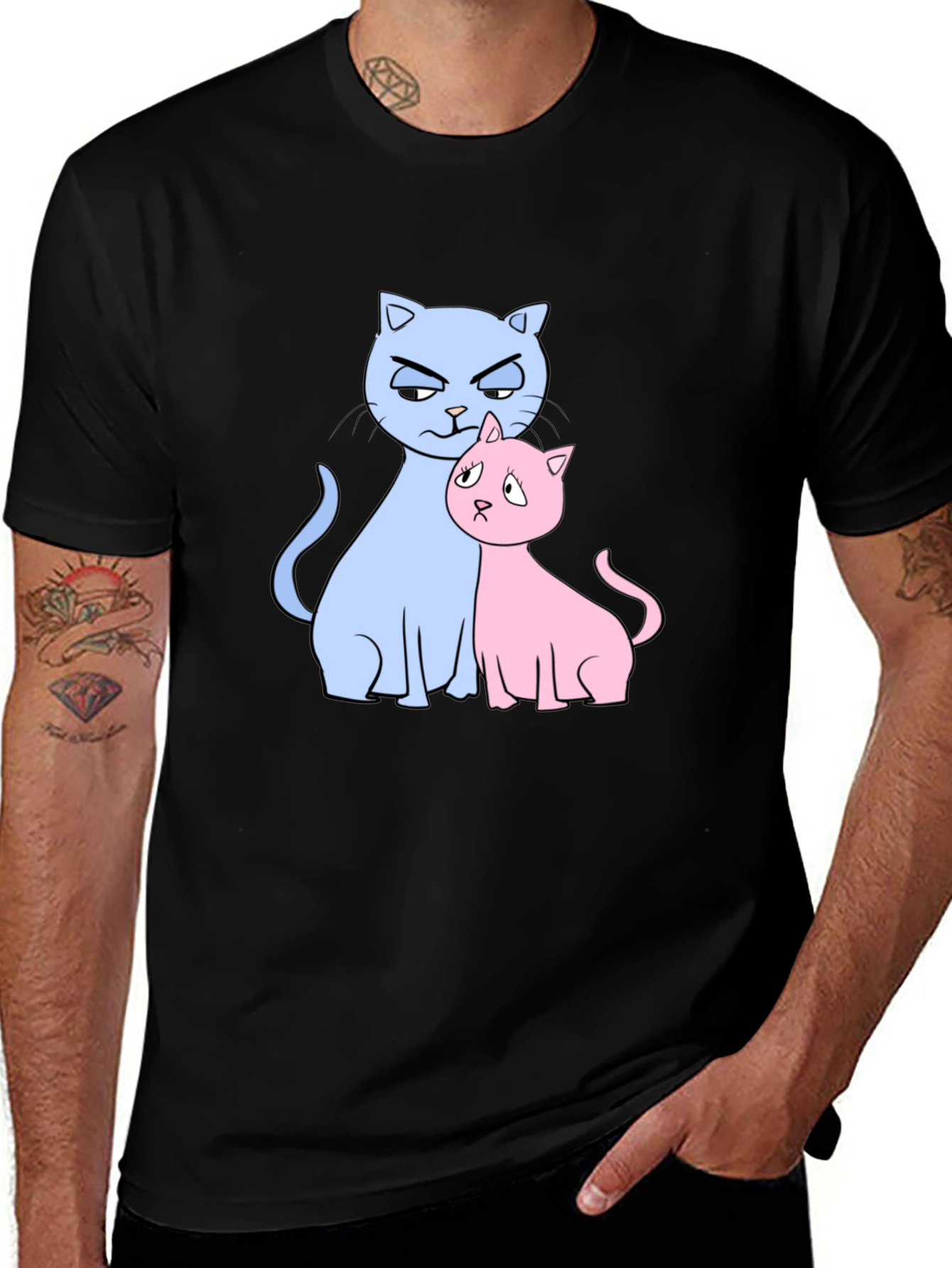 Variant 15 of Cute Cats Graphic Print T-Shirt