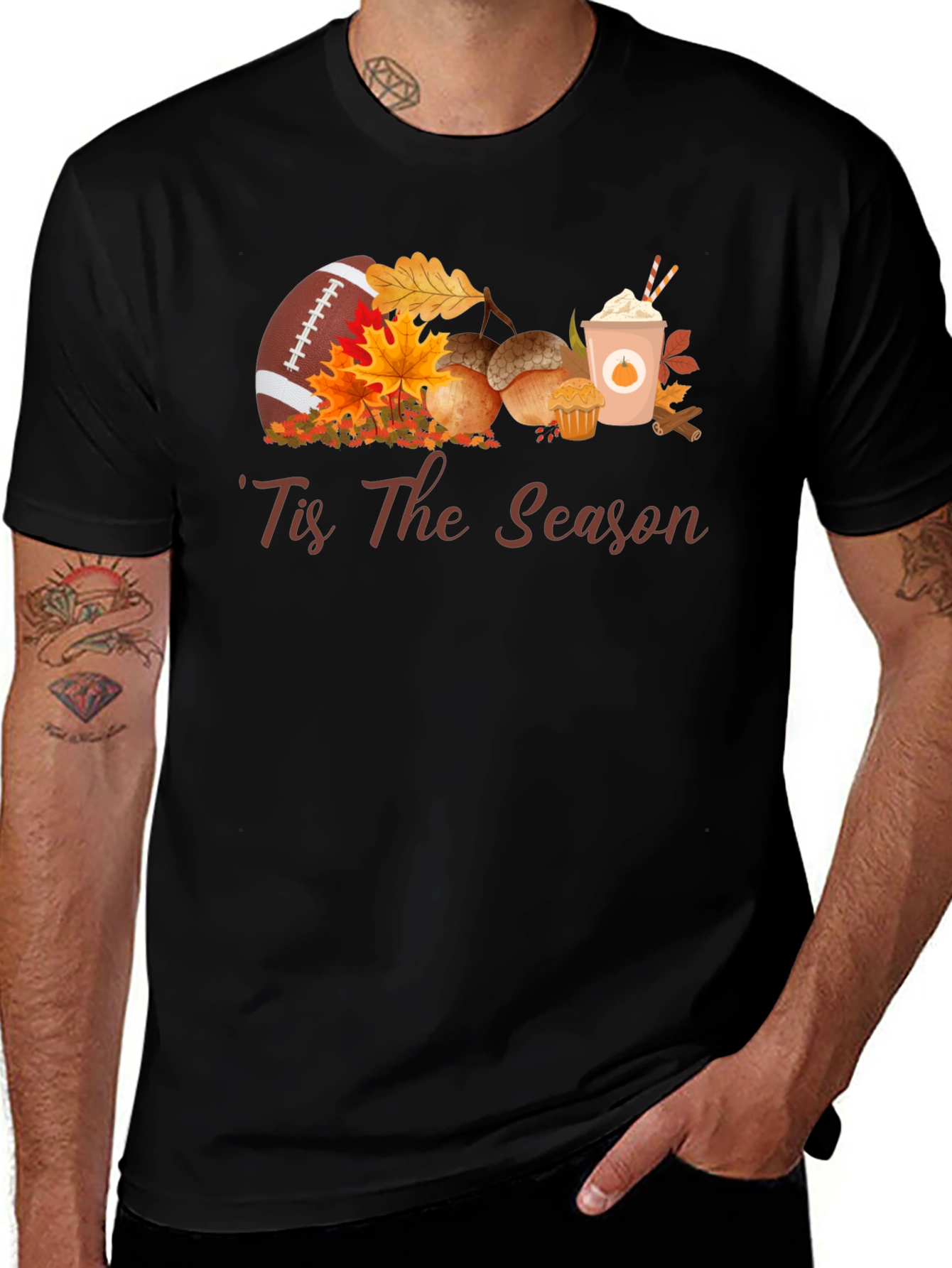 Variant 24 of 'Tis The Season Football & Fall T-Shirt