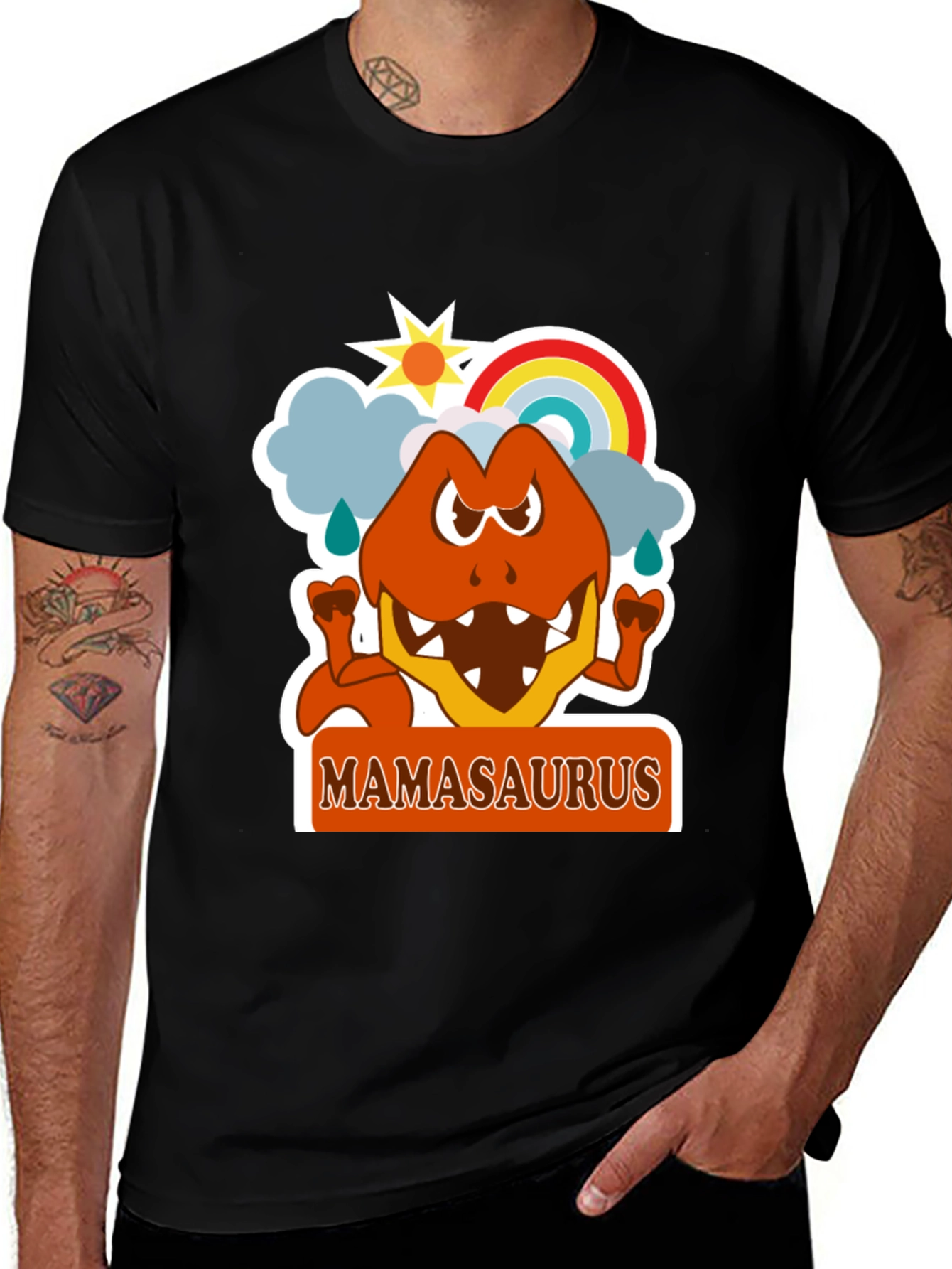 Variant 27 of Mamasaurus T-Shirt - Fun Dino Mom Tee