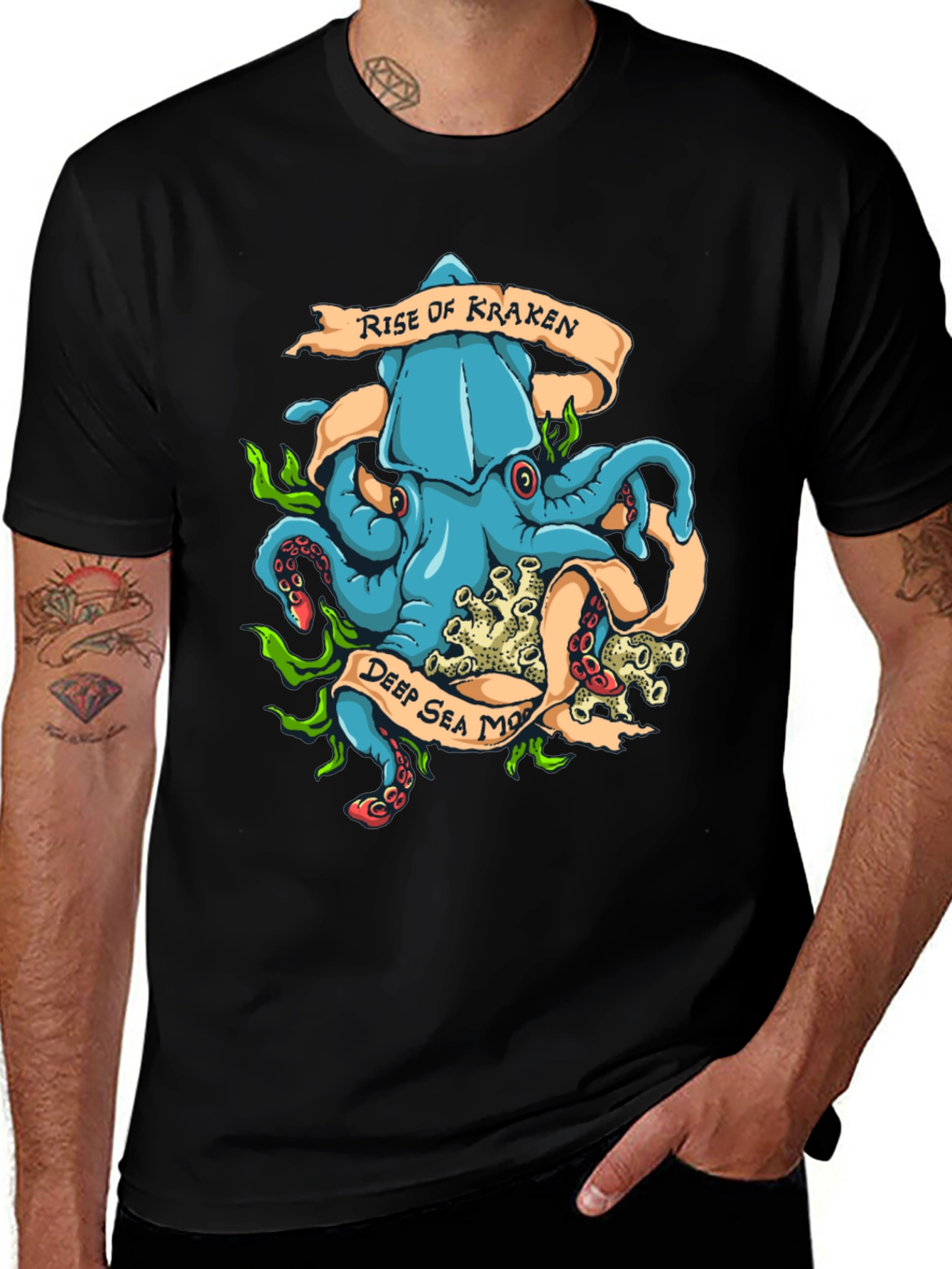 Rise of Kraken T-Shirt - Deep Sea Monster