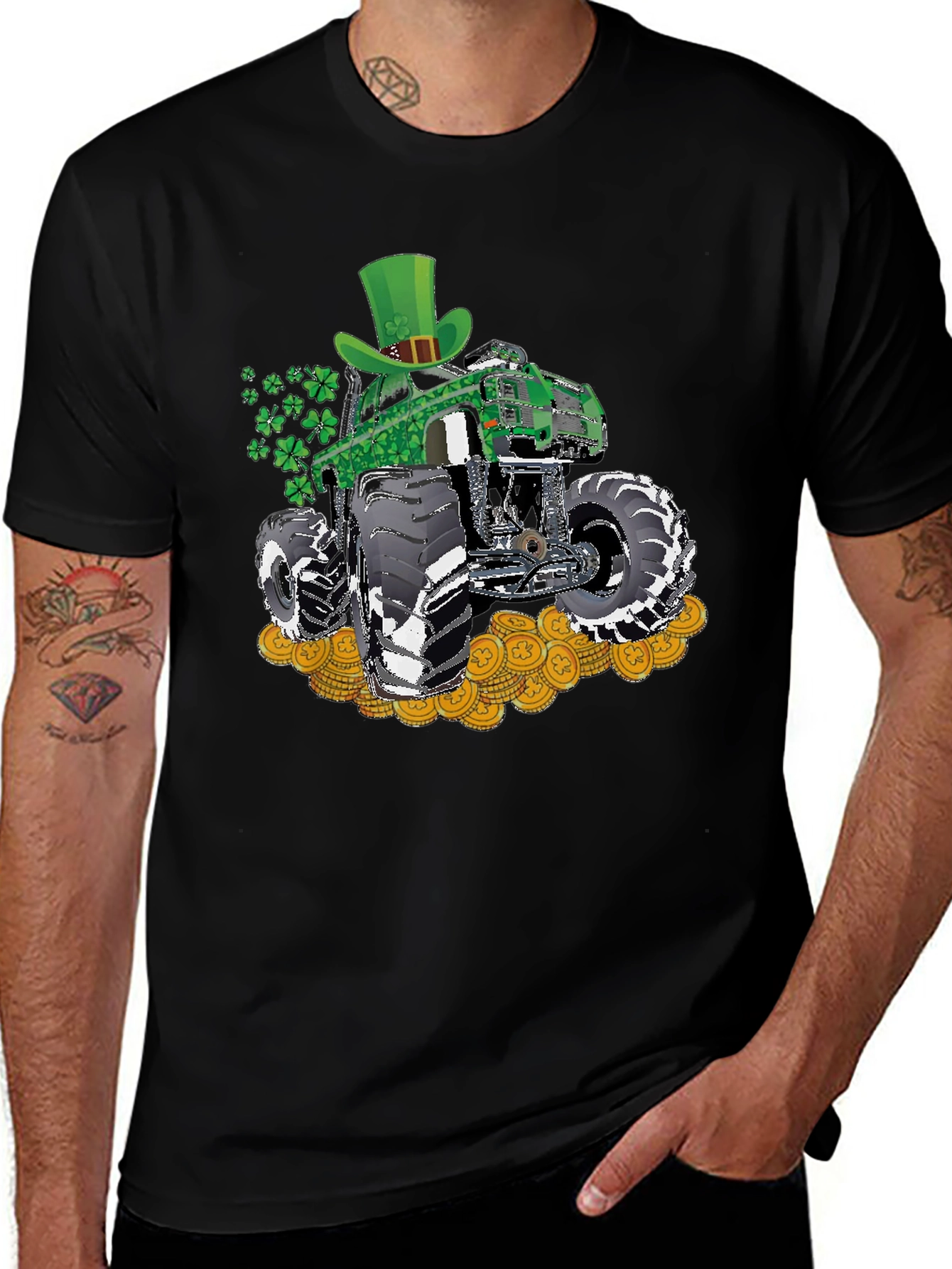 St. Patrick's Day Monster Truck T-Shirt