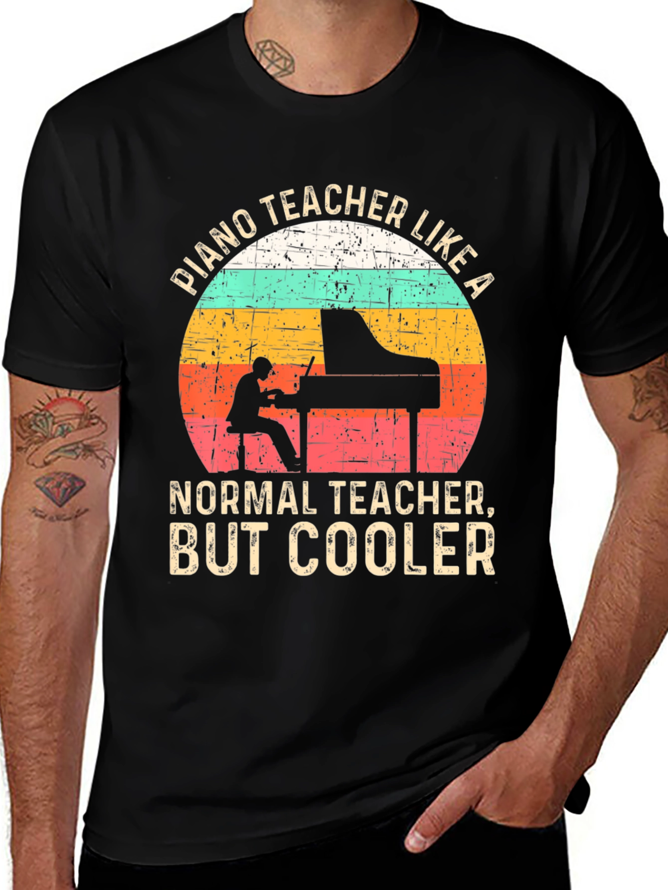Variant 5 of Cool Piano Teacher T-Shirt