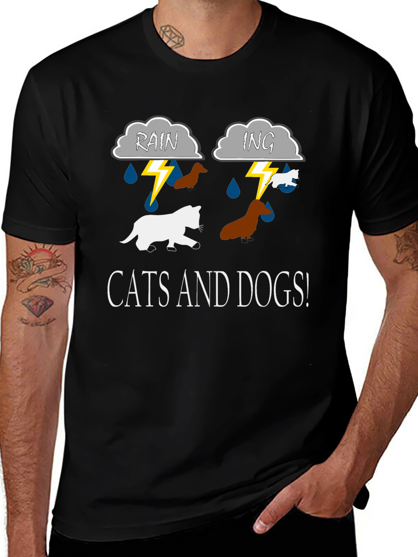 Variant 11 of Cats and Dogs Graphic Tee
