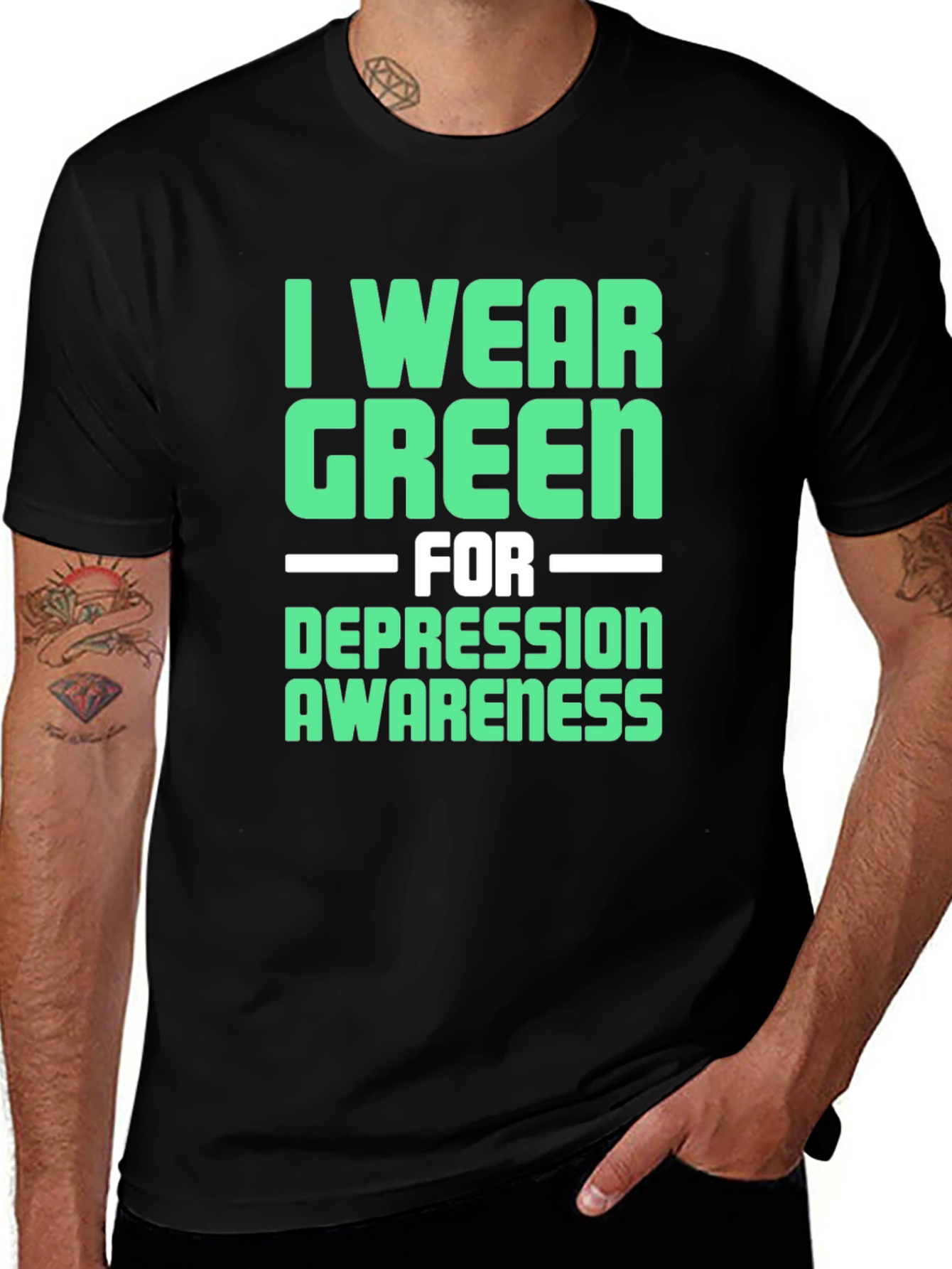 Green Depression Awareness T-Shirt