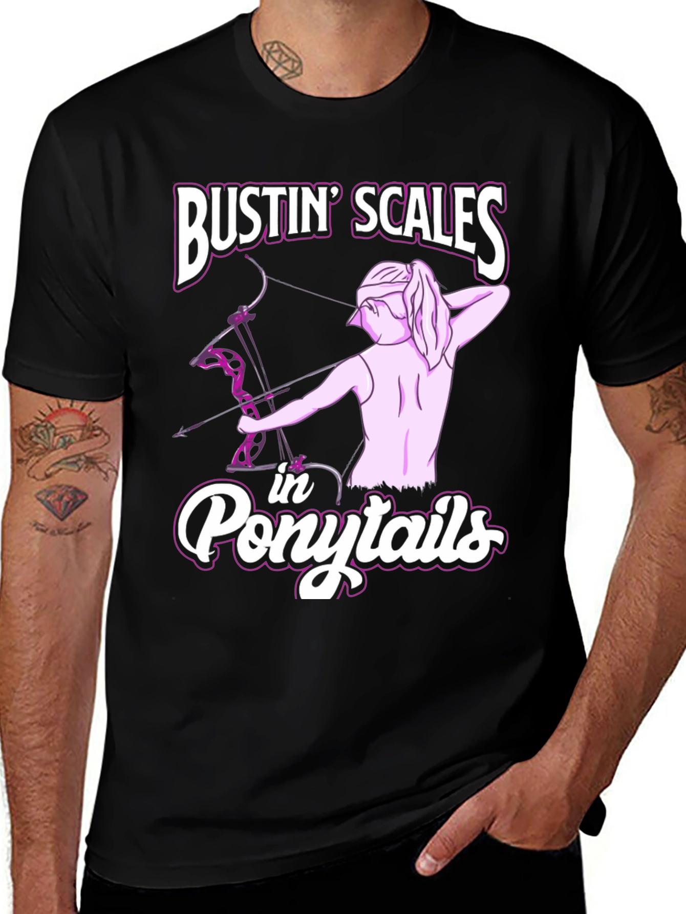 Variant 30 of Bustin' Scales in Ponytails T-Shirt