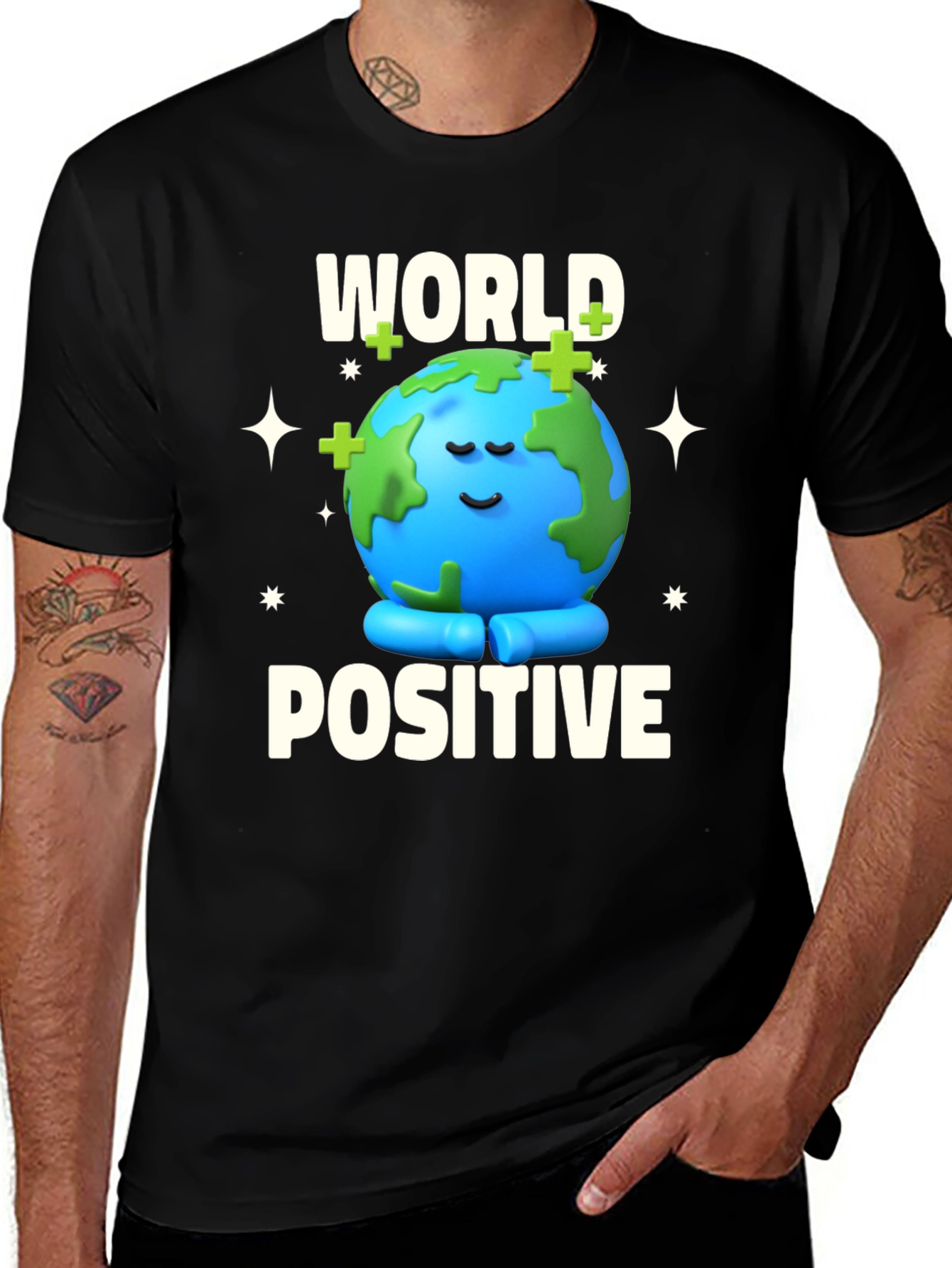 Variant 25 of World Positive Graphic T-Shirt - Unisex