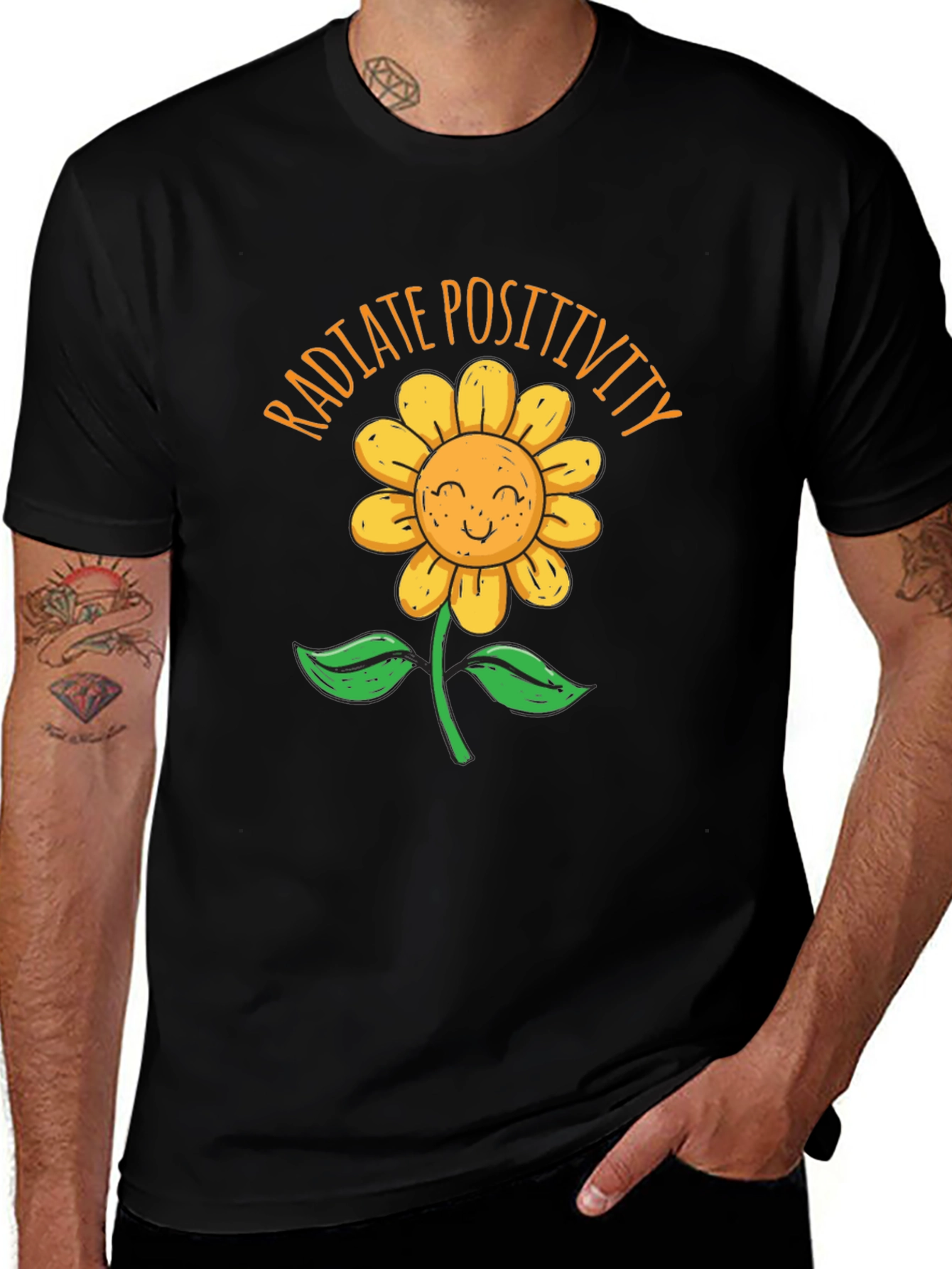 Variant 10 of Radiate Positivity Sunflower Graphic Tee