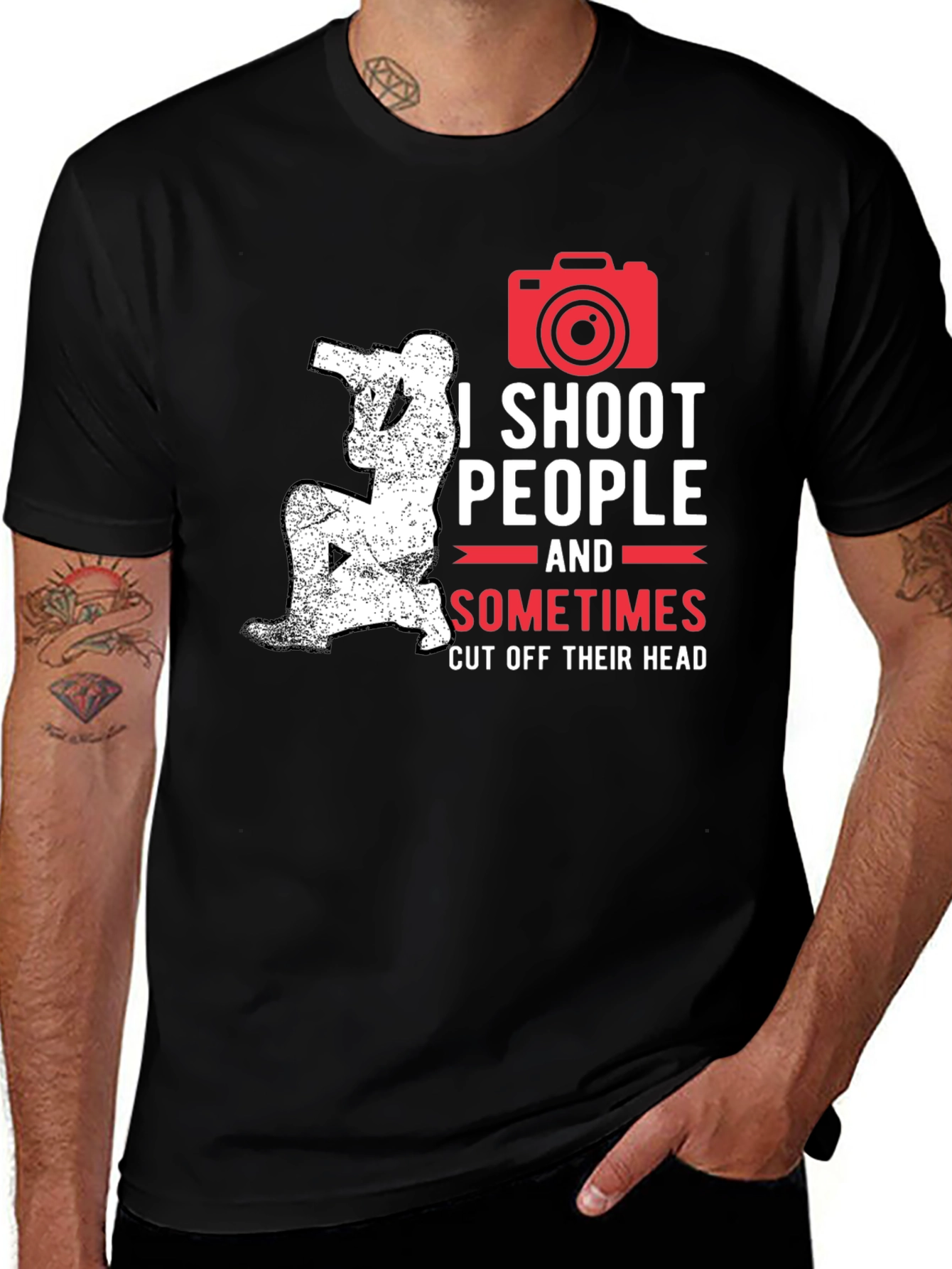 Variant 7 of Photographer Humor T-Shirt - I Shoot People