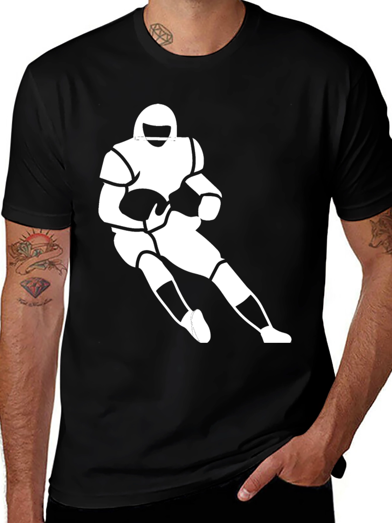Variant 24 of Football Player Graphic T-Shirt