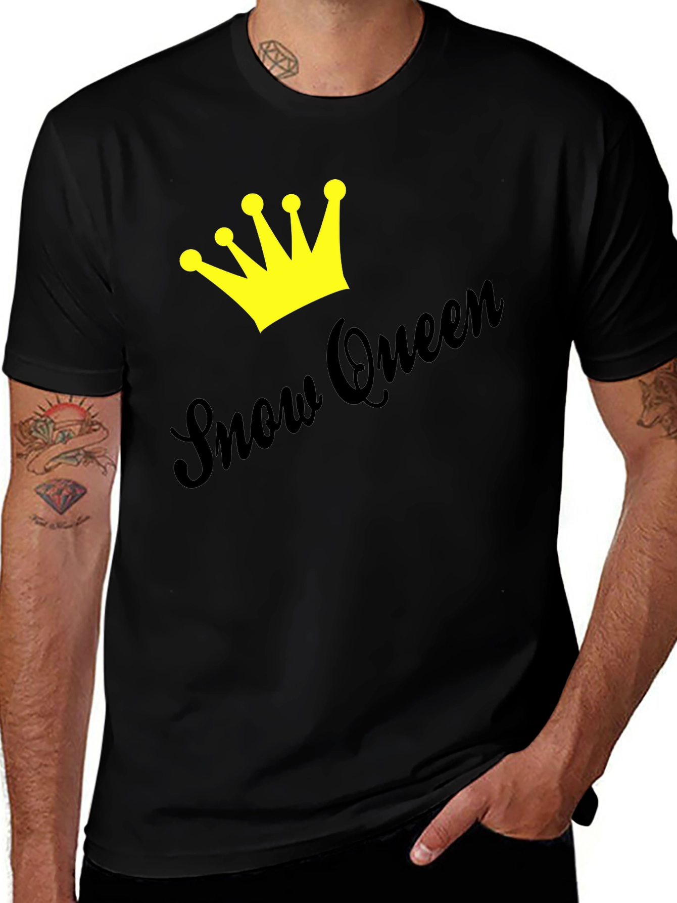 Snow Queen Crown Graphic Tee - Stylish Unisex T-Shirt