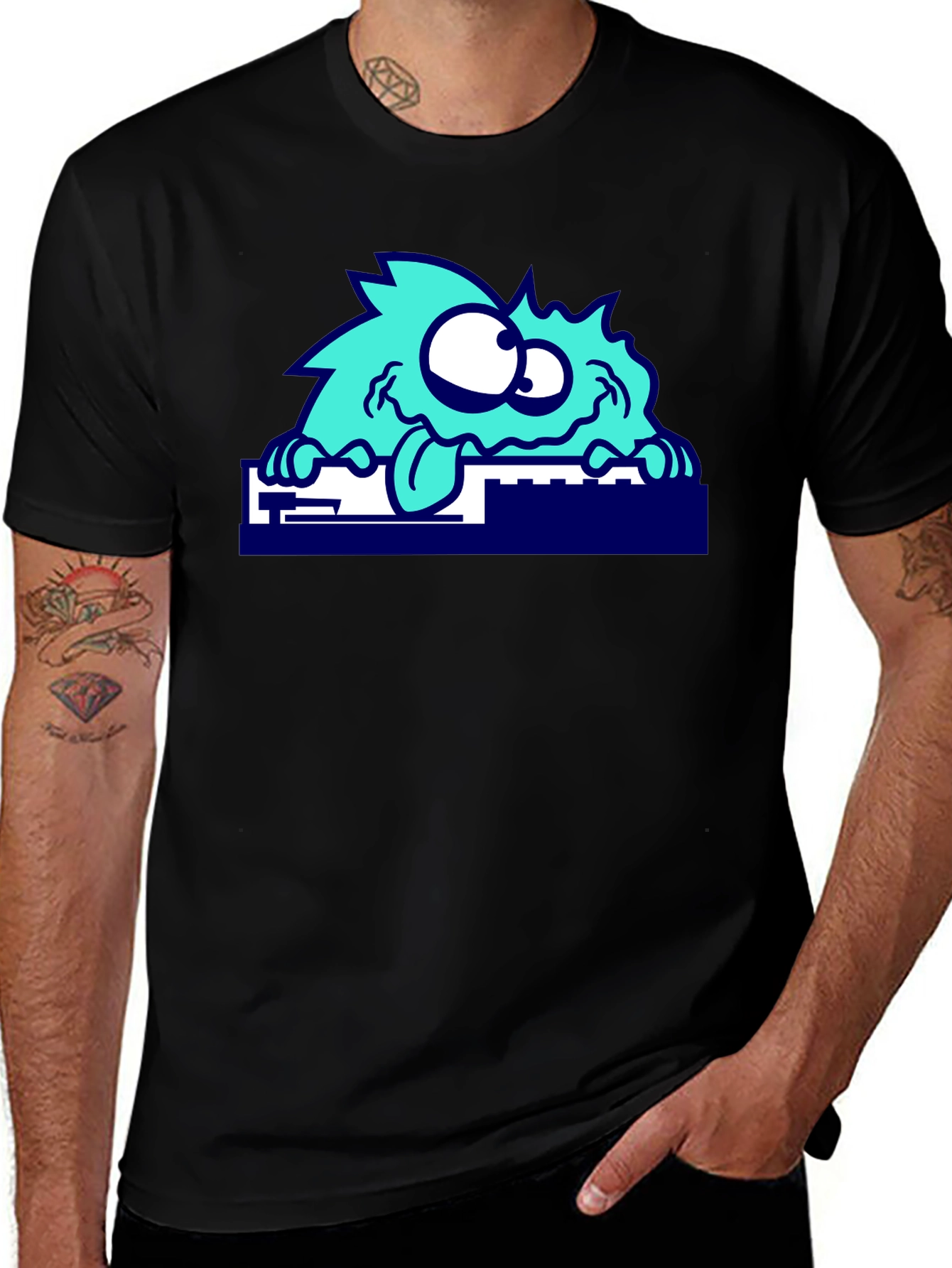 Variant 8 of Funky Monster Graphic Tee - Quirky Casual Wear