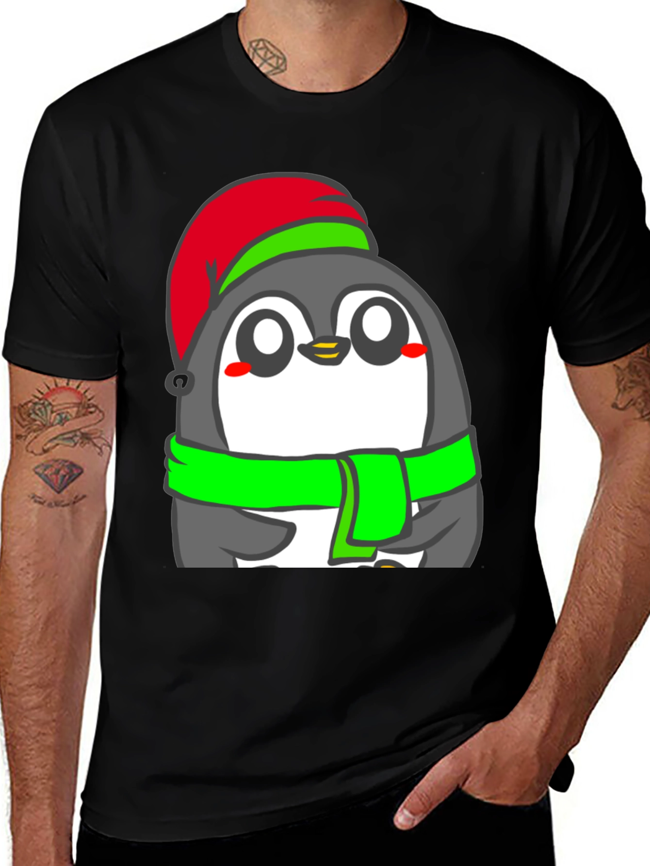 Variant 15 of Festive Penguin T-Shirt - Holiday Cheer