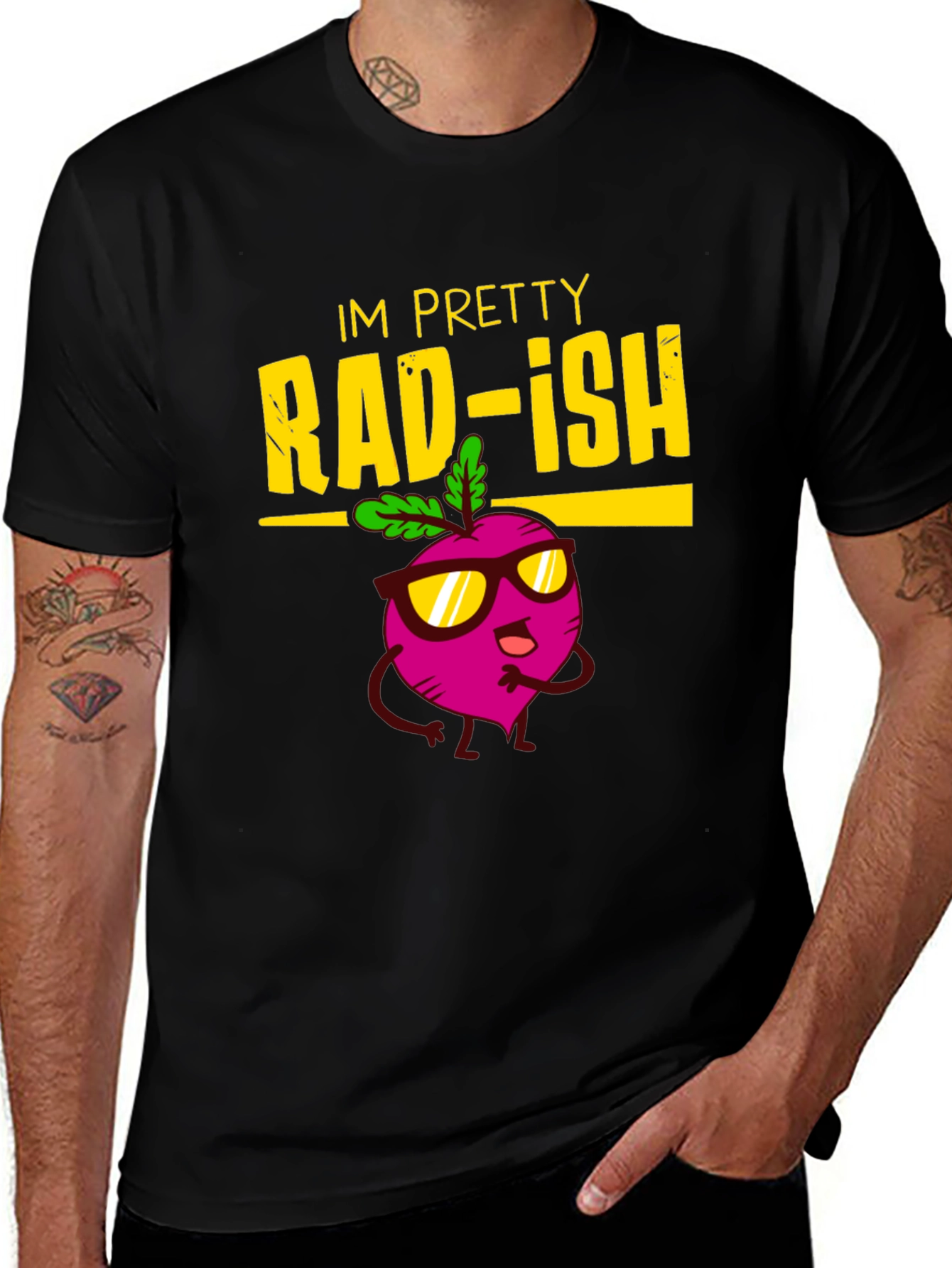 Variant 17 of Rad-ish Graphic Tee - Funny Vegan T-Shirt