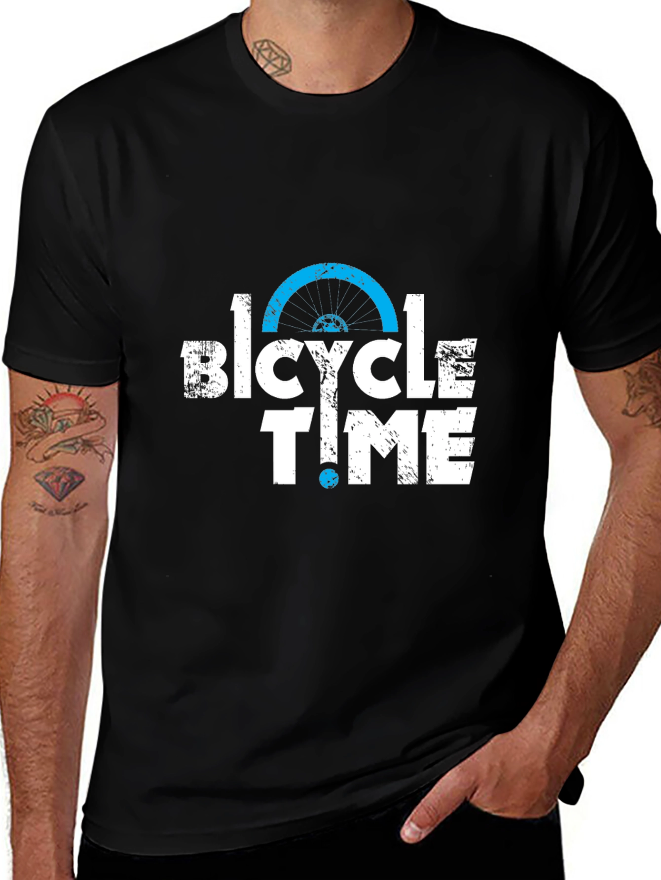 Variant 22 of Bicycle Time Graphic Tee - Ride On!