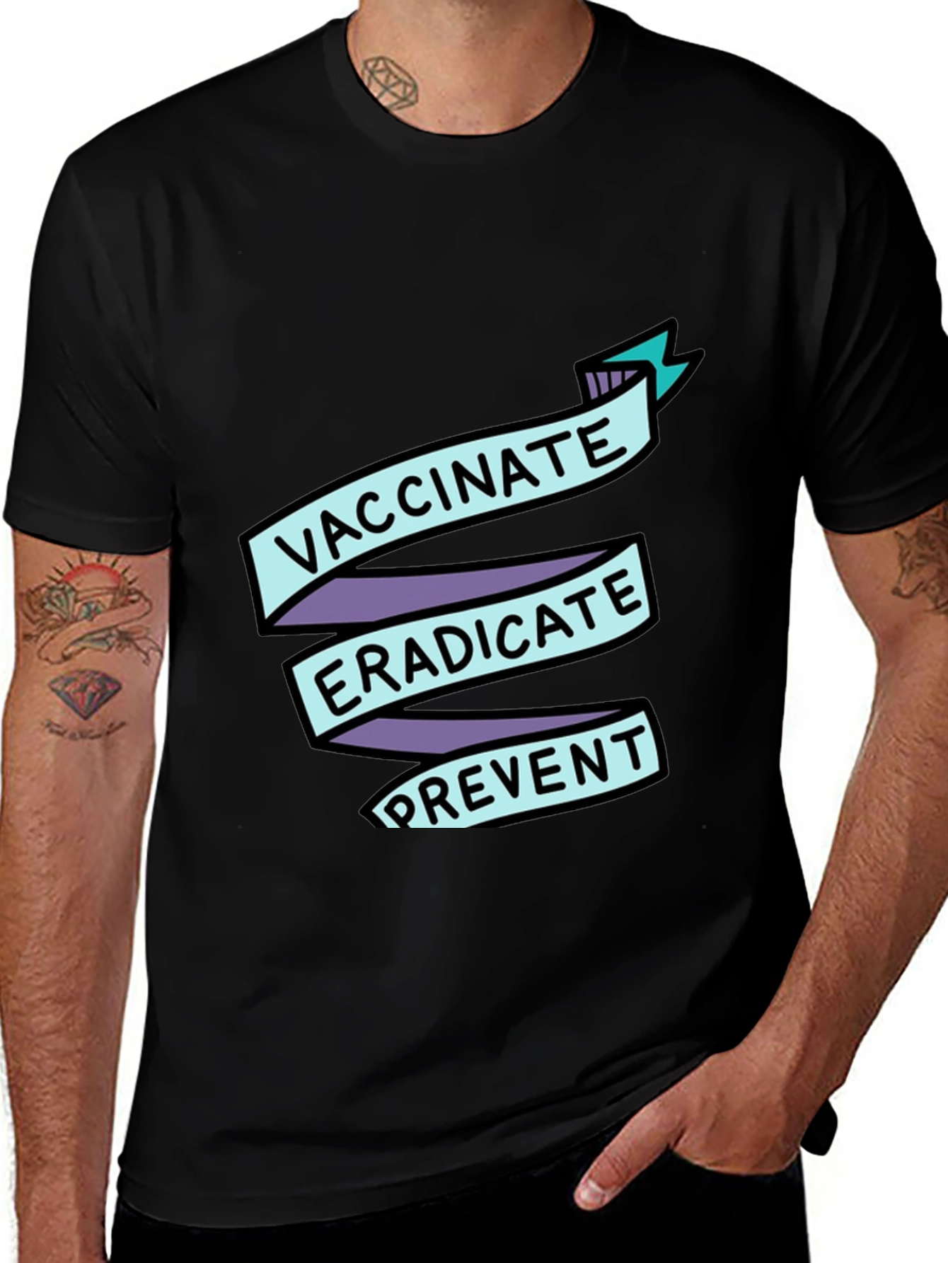 Variant 10 of Vaccinate, Eradicate, Prevent T-Shirt
