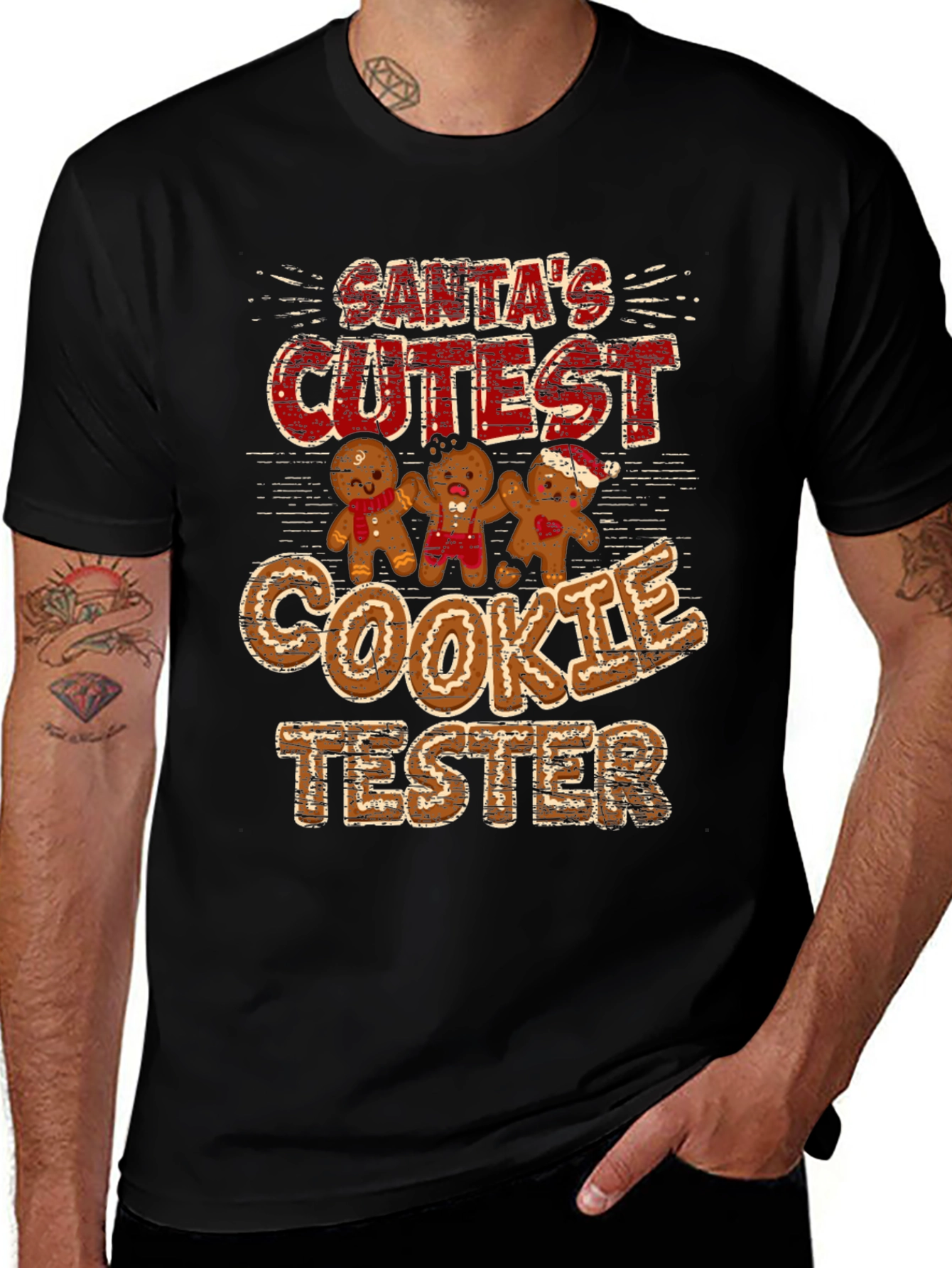 Santa's Cutest Cookie Tester T-Shirt