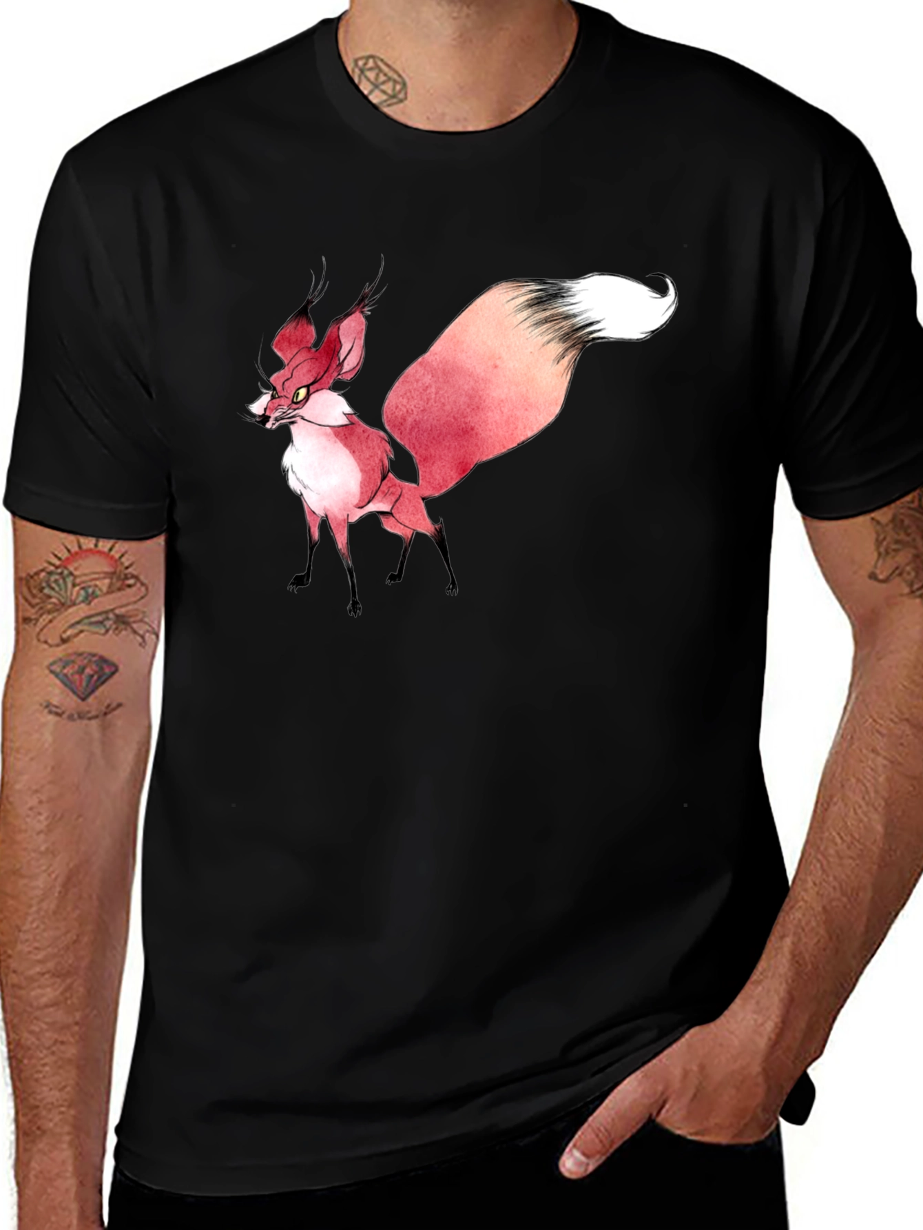 Variant 23 of Fox Graphic Black T-Shirt