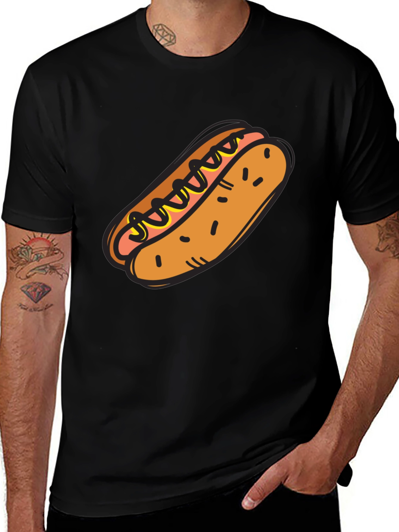 Variant 25 of Hot Dog Graphic Tee - Novelty T-Shirt