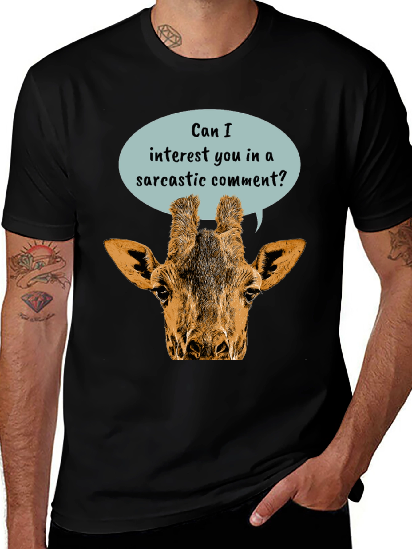 Variant 26 of Sarcastic Giraffe T-Shirt - Funny Animal Tee