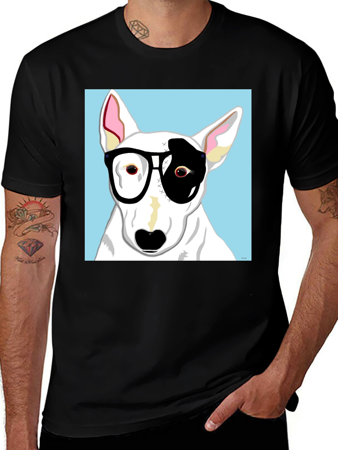 Variant 7 of Dog with Glasses T-Shirt