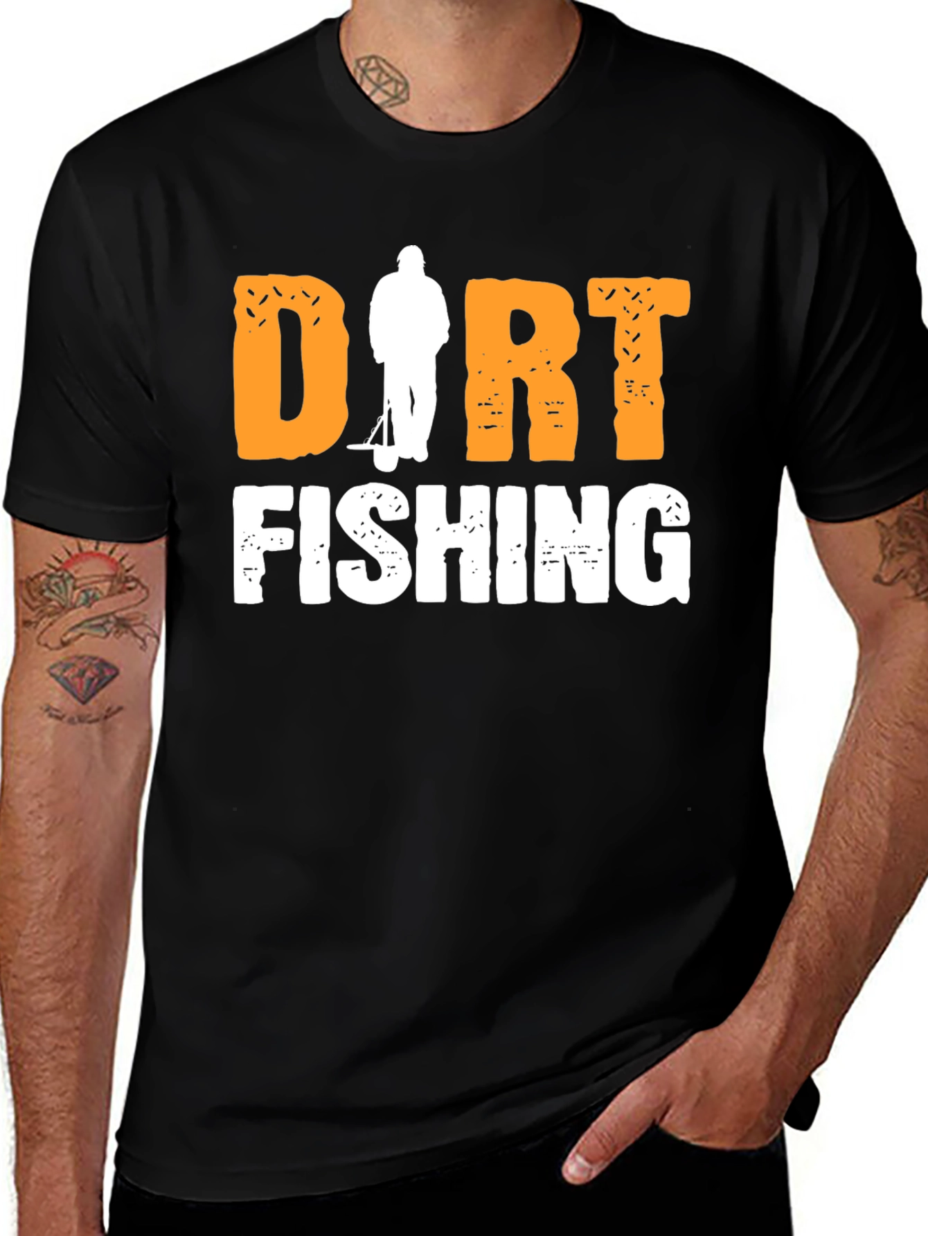 Variant 15 of Dirt Fishing Graphic Tee - Metal Detecting Hobby Shirt