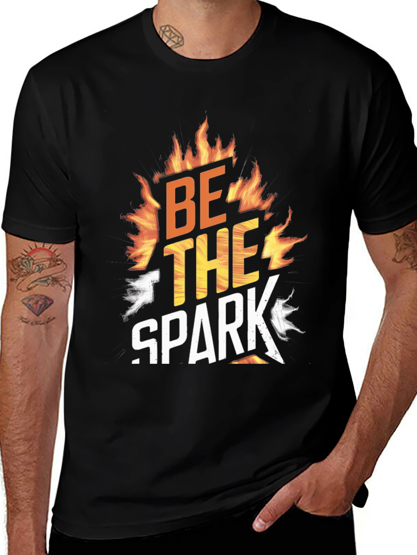 Variant 26 of Be The Spark Graphic Tee - Black T-Shirt