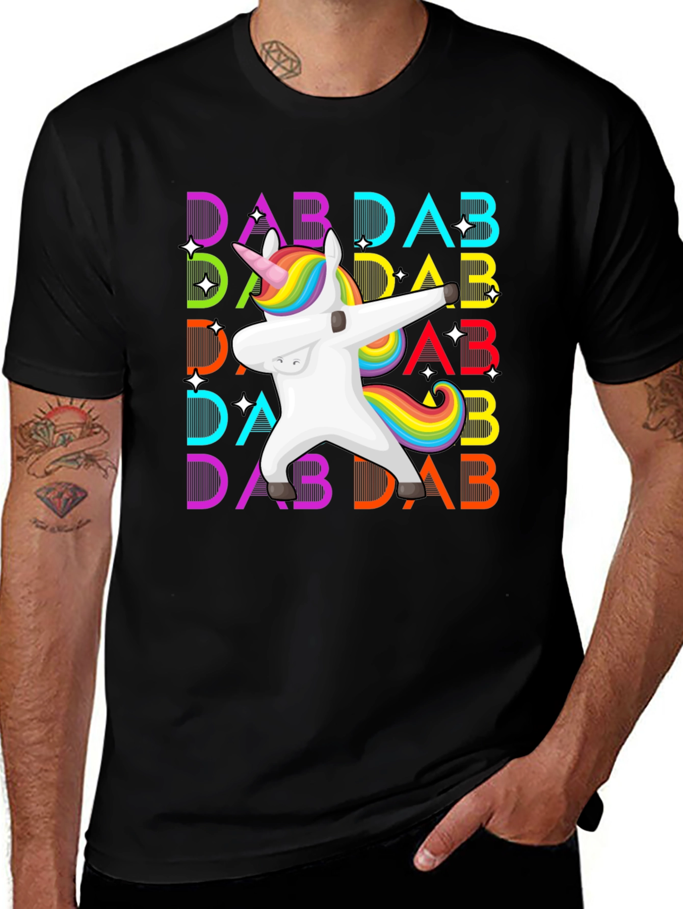 Variant 25 of Dabbing Unicorn Graphic Tee