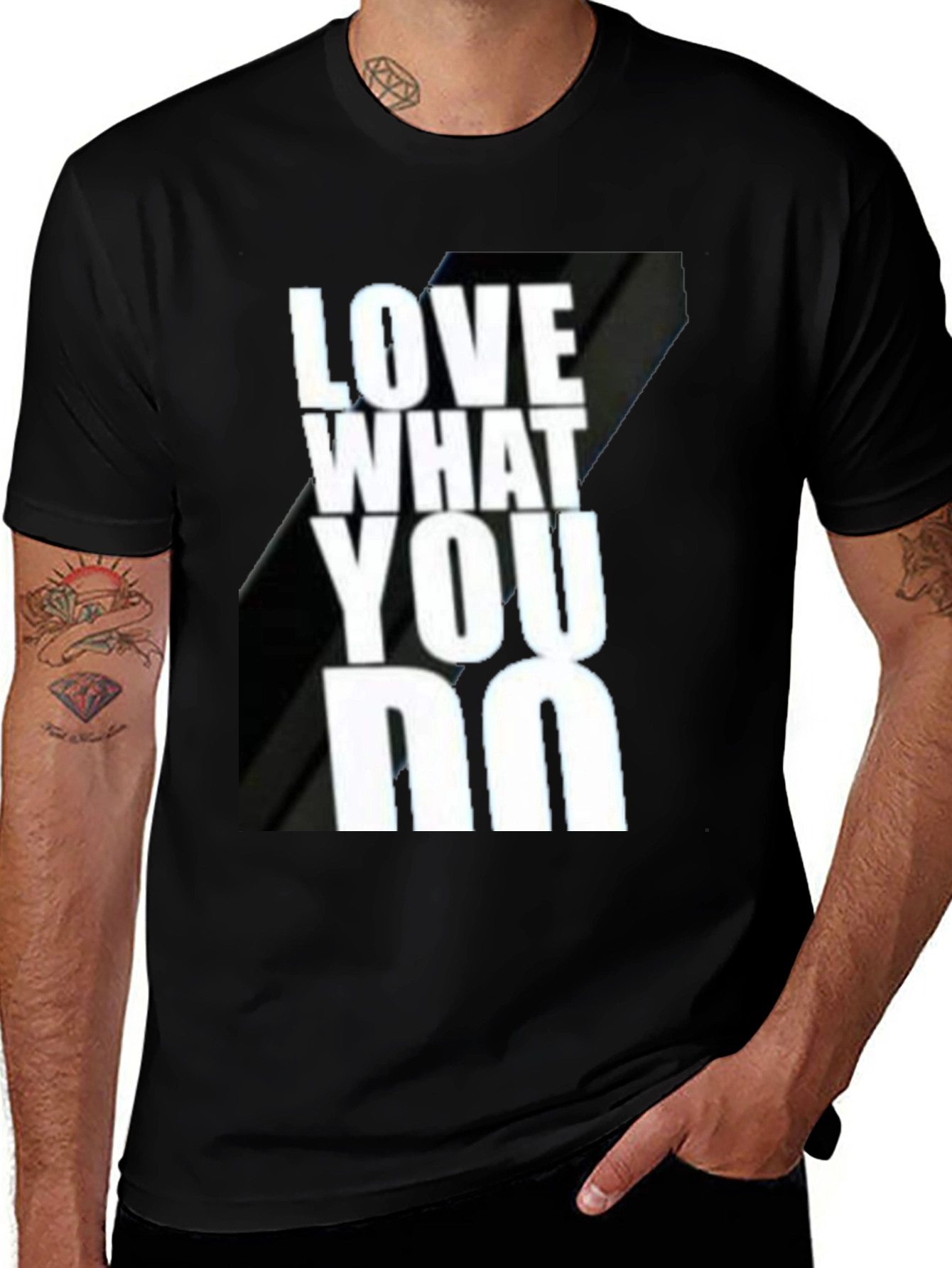 Variant 10 of Love What You Do Black Graphic T-Shirt