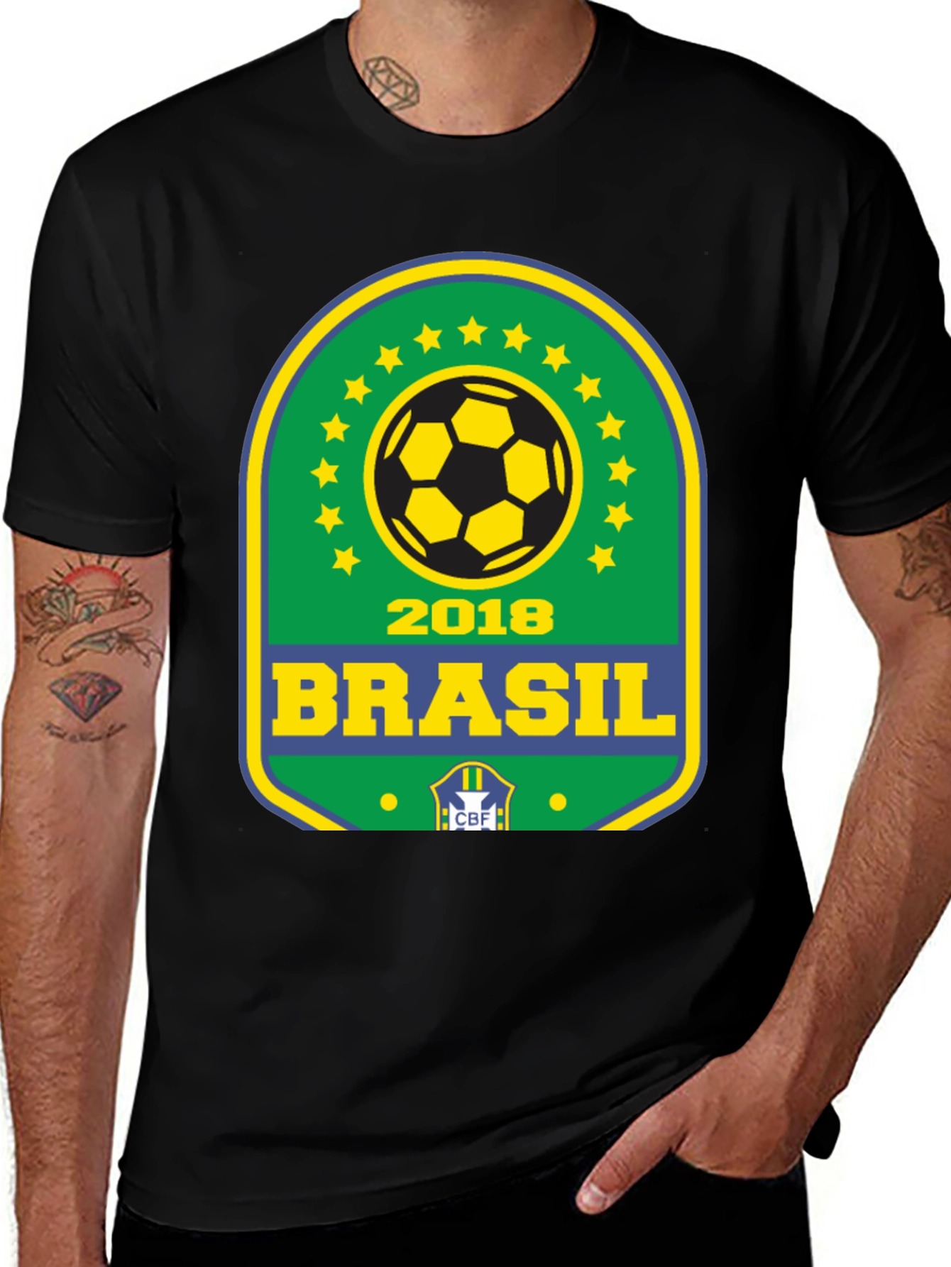 Variant 27 of Brazil 2018 Soccer T-Shirt